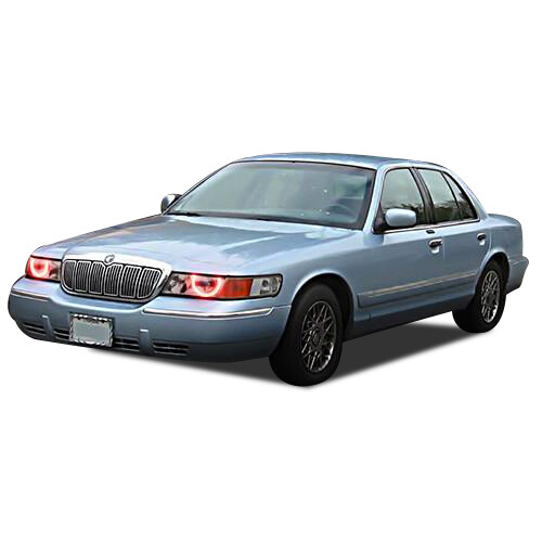 Color Chasing LED Headlight Flow Halo kit for Mercury Grand Marquis 98-02