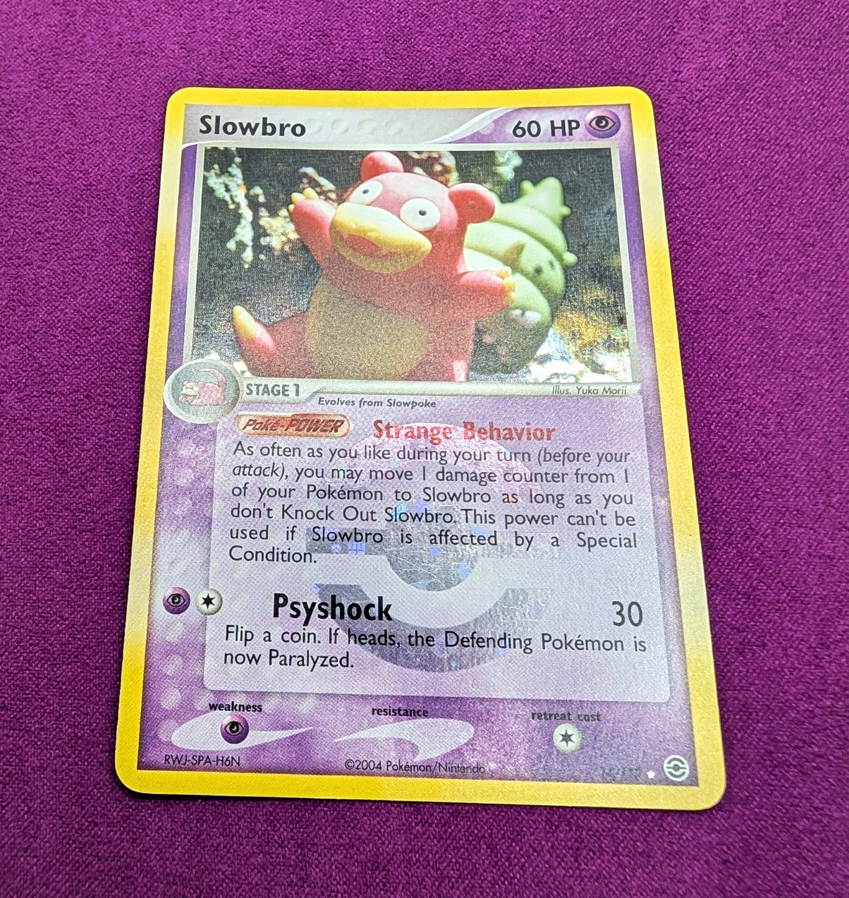 Slowbro 14/112 EX FireRed & LeafGreen Holo Rare 60 HP 2004 ENG Pokémon Slowbro 14/112 EX FireRed & LeafGreen Holo Rare 60 HP 2004 ENG Pokémon