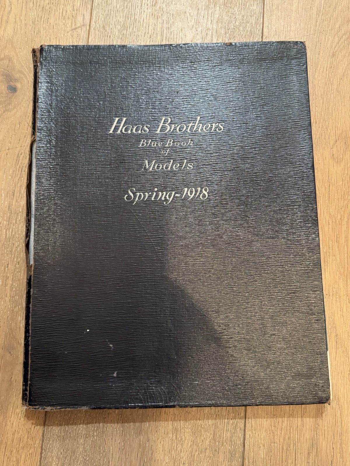 1918 Haas Brothers Blue Book of Models Spring 1918 Antique Fashion Catalog Paris