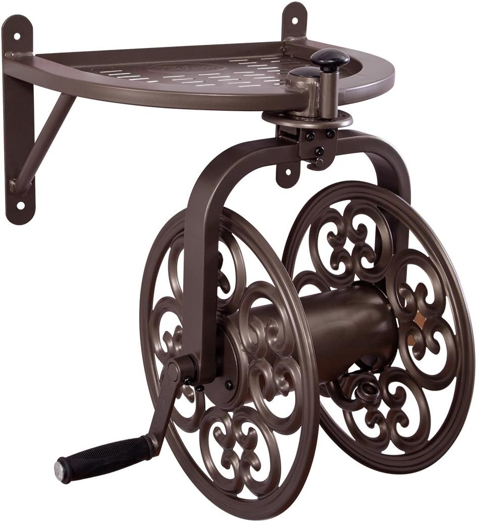 Liberty Garden 710 Navigator Rotating Garden Hose Reel Holds 125-Feet