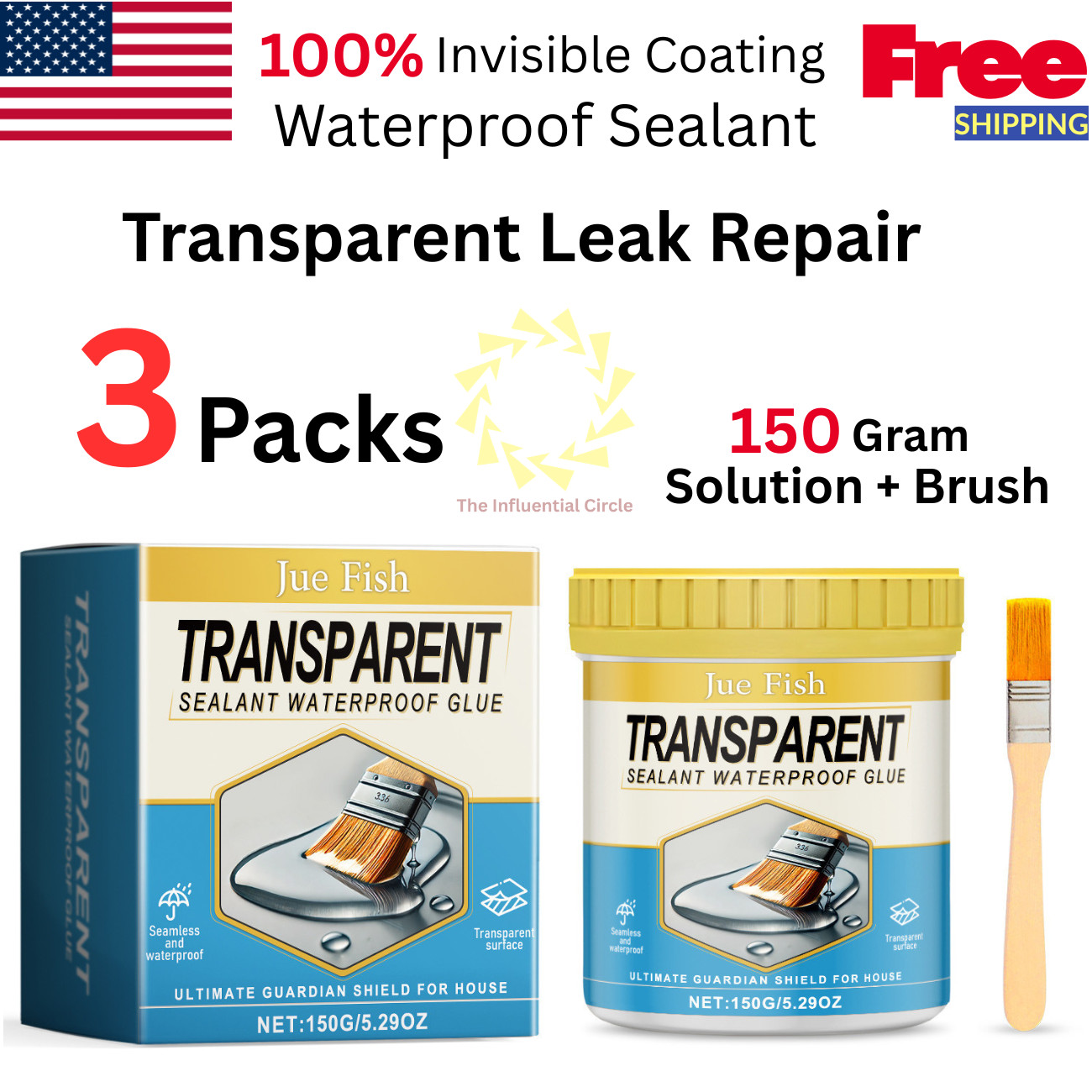 Super Invisible Transparent Waterproof Sealant Nano Leak Proof Coating Crystal