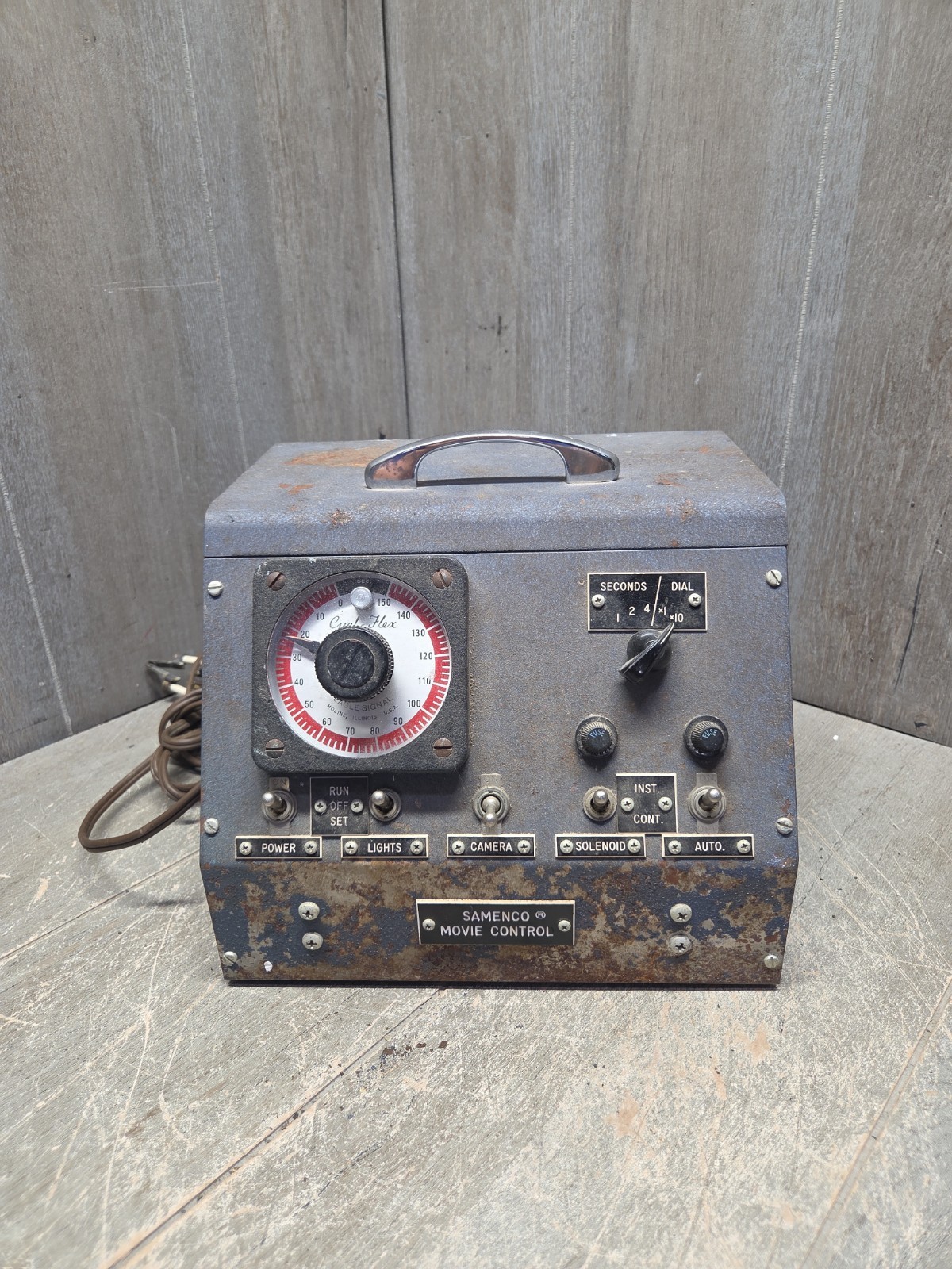 VINTAGE Samenco ANTIQUE TIME-LAPSE CONTROLLER (Bad Cord Untested For Parts) VINTAGE Samenco ANTIQUE TIME-LAPSE CONTROLLER (Bad Cord Untested For Parts)