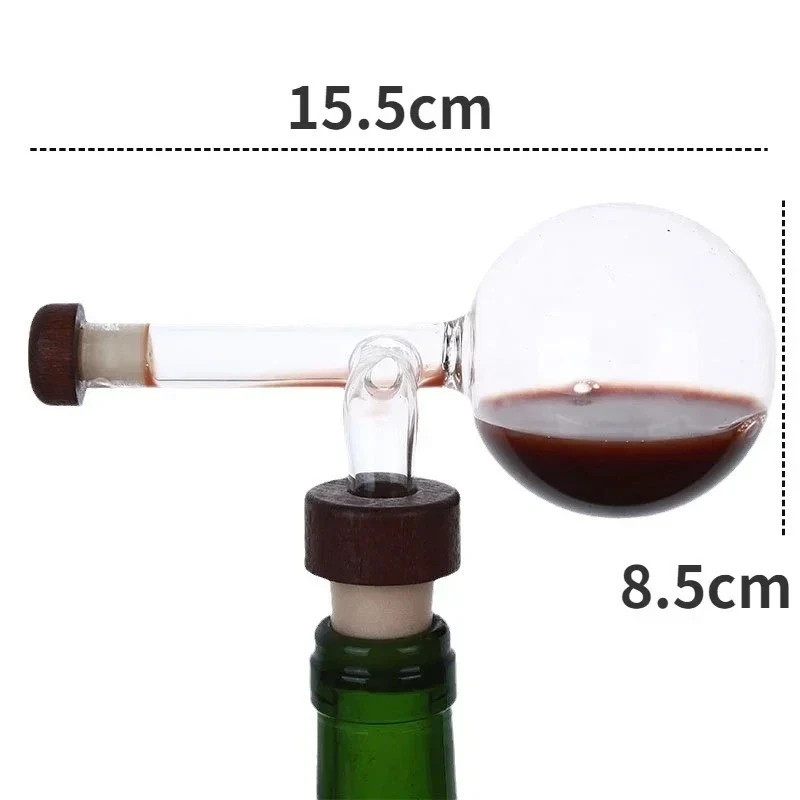 1pc Transparent Red Wine Aerator Pourer Quick Decanter Spout Device - NEW