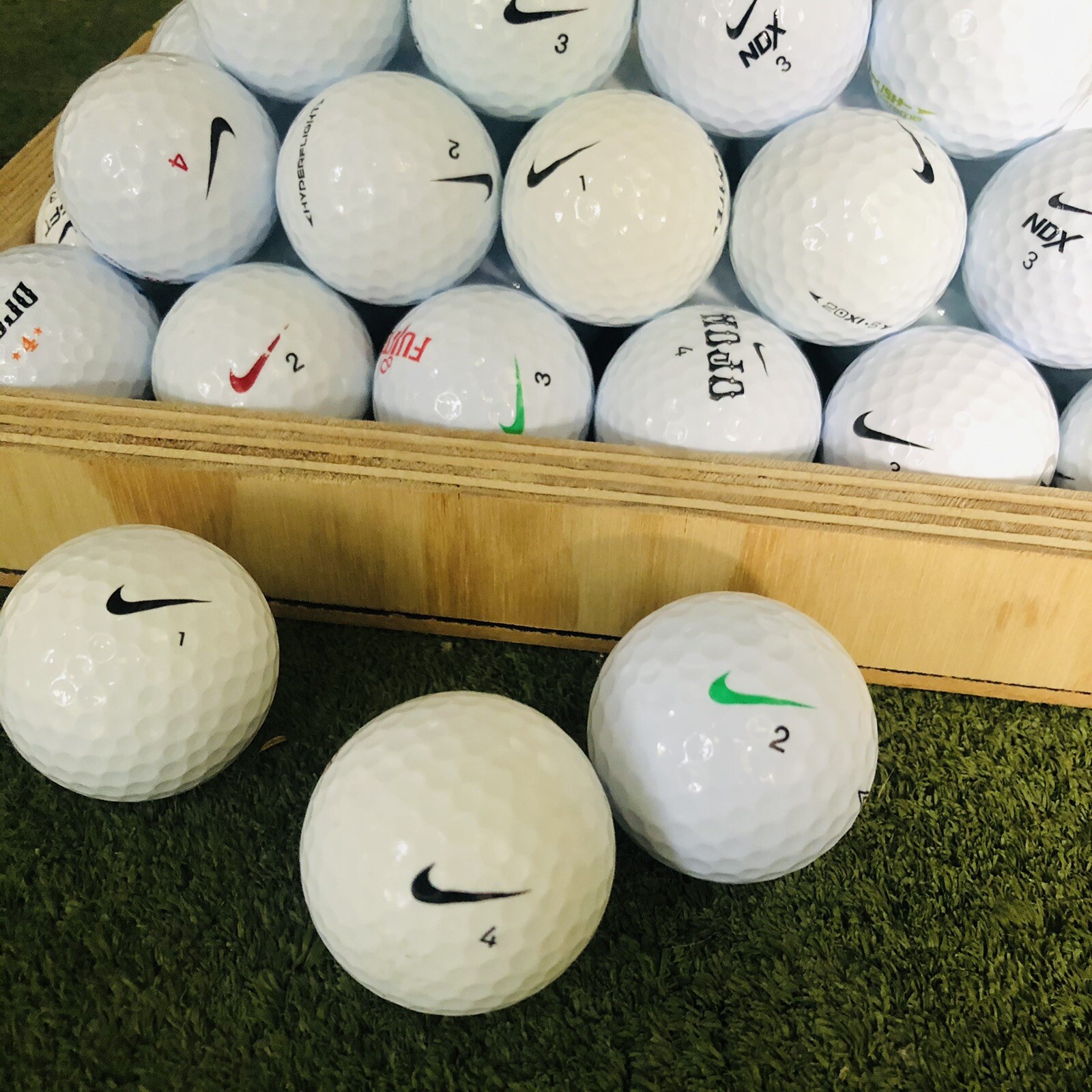 50 Near Mint Nike Mix 5A/4A Used Golf Balls - 