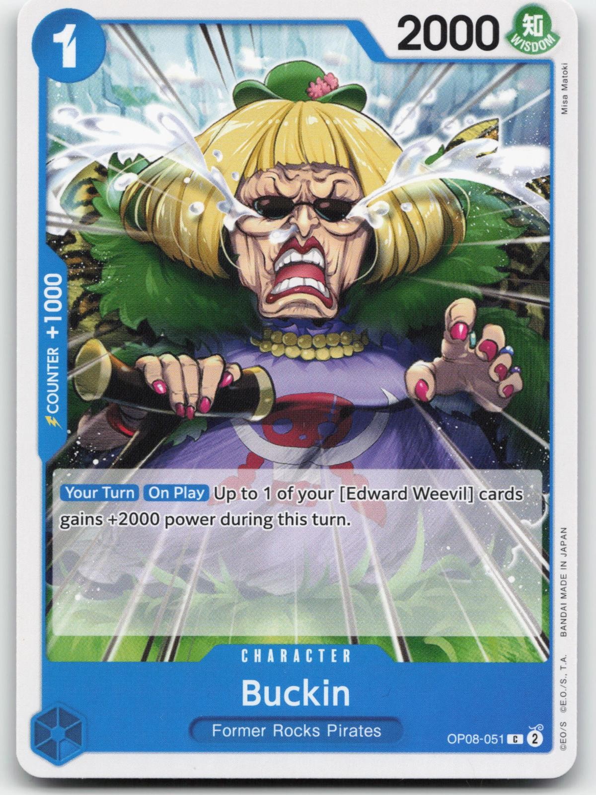 Buckin OP08-051 Common Two Legends One Piece Near Mint