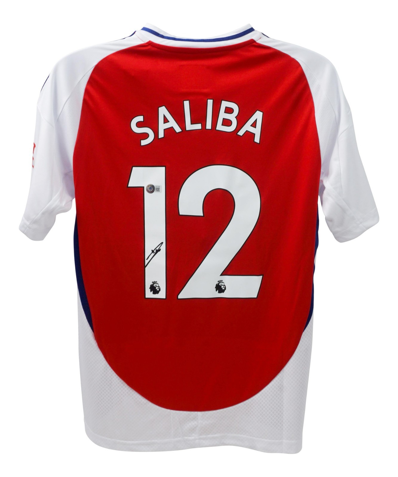 William Saliba Signed Arsenal F. C. Adidas Soccer Jersey (Beckett) Centre-Back William Saliba Signed Arsenal F. C. Adidas Soccer Jersey (Beckett) Centre-Back