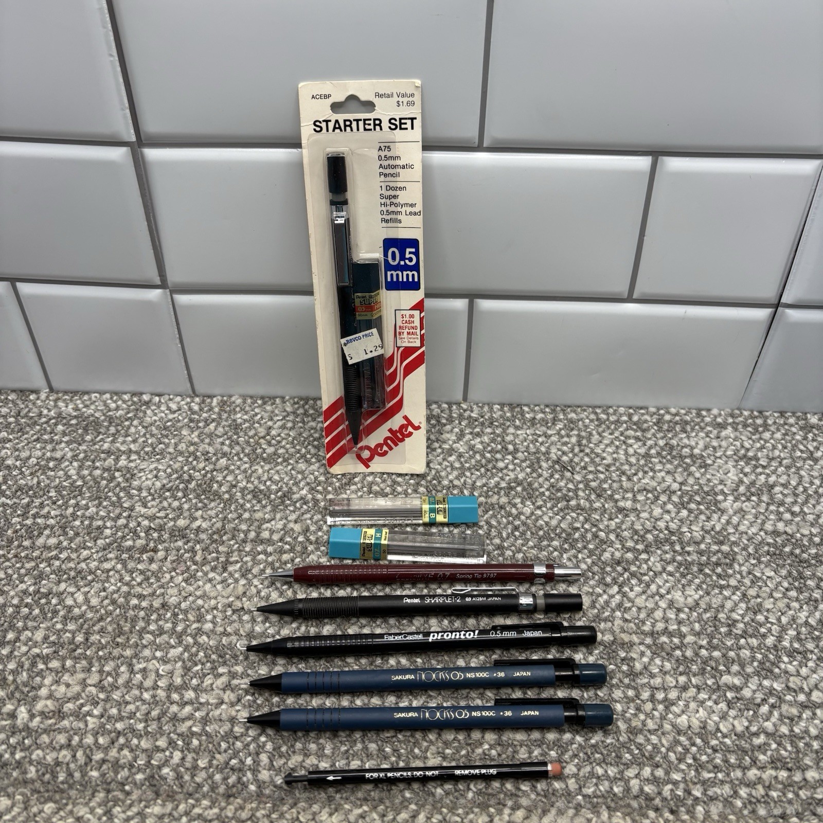 Lot Of Vintage Mechanical Pencil Leads Pentel Faber Cartel Sakura Lead HG11 Lot Of Vintage Mechanical Pencil Leads Pentel Faber Cartel Sakura Lead HG11