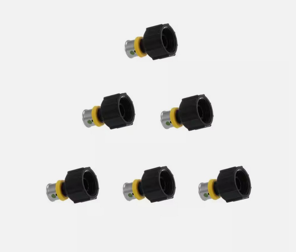 LOT OF 6 VIEGA 49234 PURE FLOW PRESS 1/2\