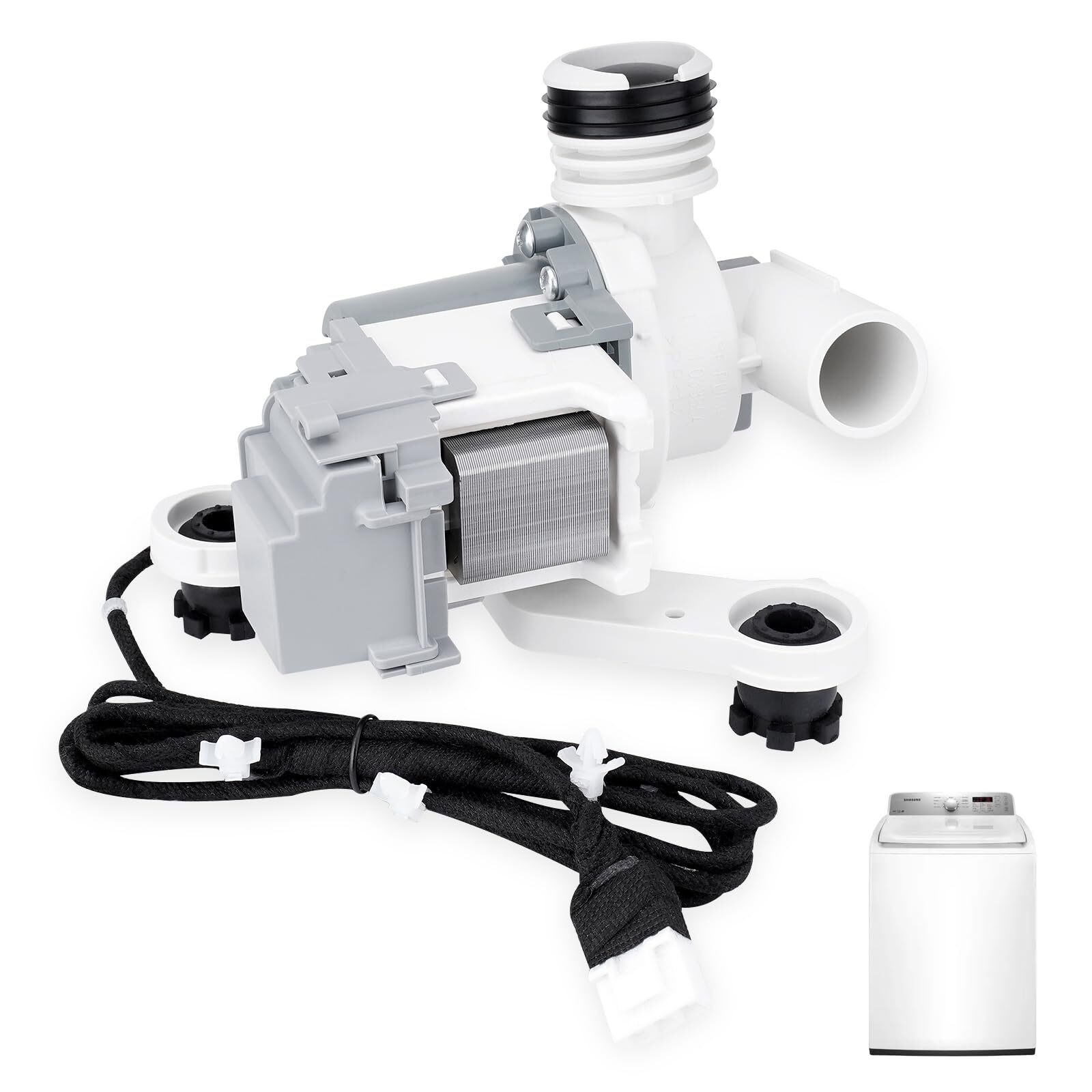 DC97-19289F Washing Machine Drain Pump Assembly for Samsung Washer DC97-19289B