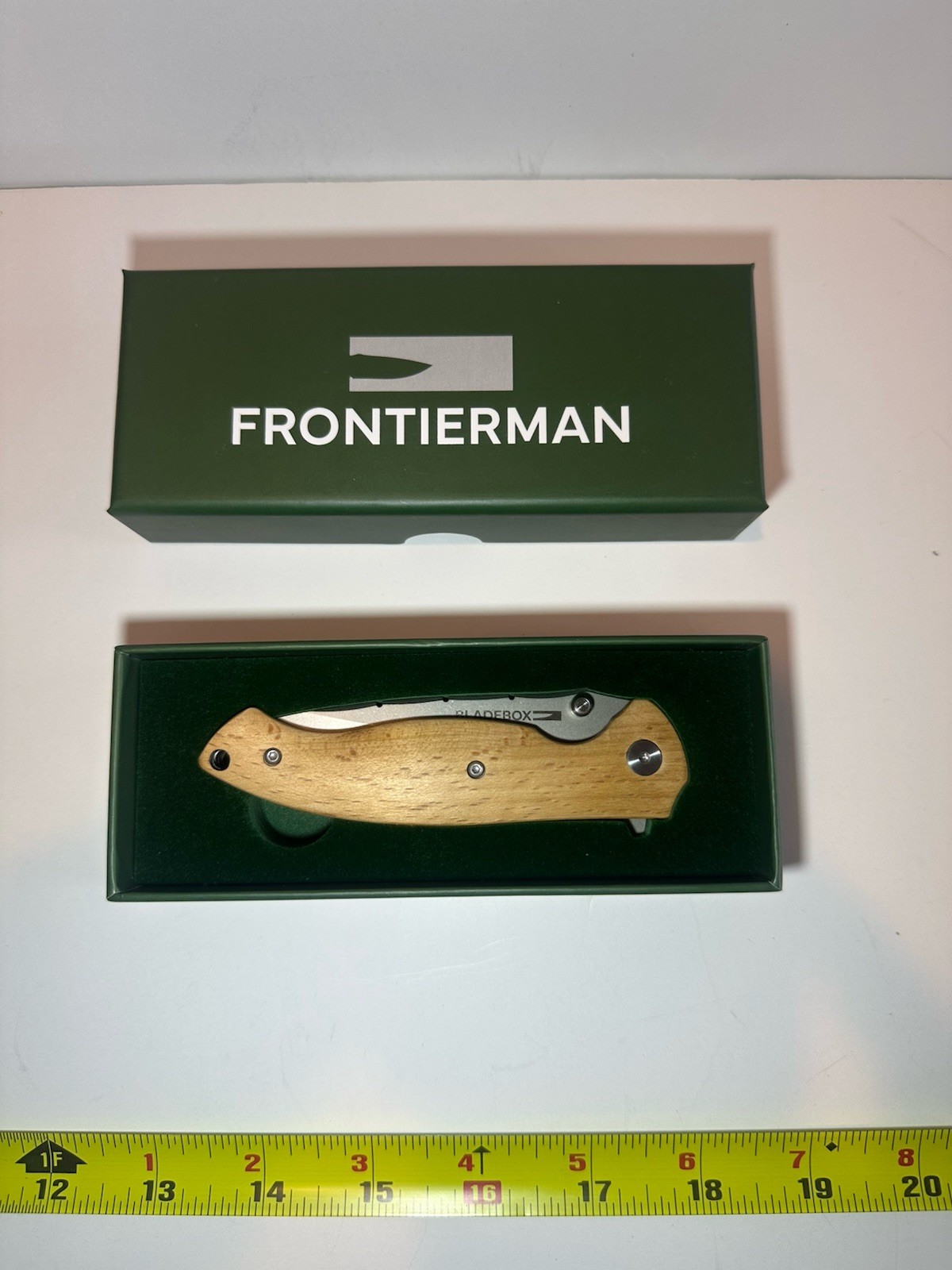 BladeBox Frontierman Folding Knife Flipper EDC D2 Blade Wood Handle New In Box