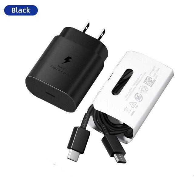 25w Type USB-C Fast Wall Charger+6FT Cable For Samsung Galaxy S20 S21 5G lot US 25w Type USB-C Fast Wall Charger+6FT Cable For Samsung Galaxy S20 S21 5G lot US