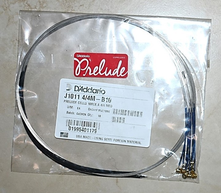 D’Addario Prelude J1011 4/4M–B10 Prelude Cello 10 BLK A 4/4 MED 01995401179 D’Addario Prelude J1011 4/4M–B10 Prelude Cello 10 BLK A 4/4 MED 01995401179