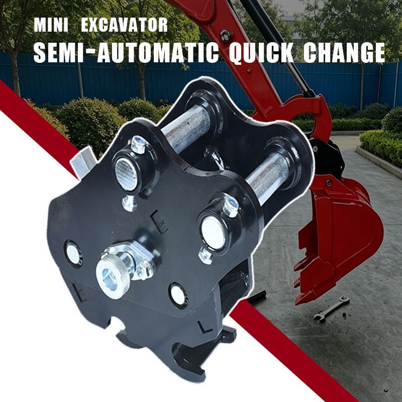 Semi-auto tool-free quick coupler for mini excavators local stock 