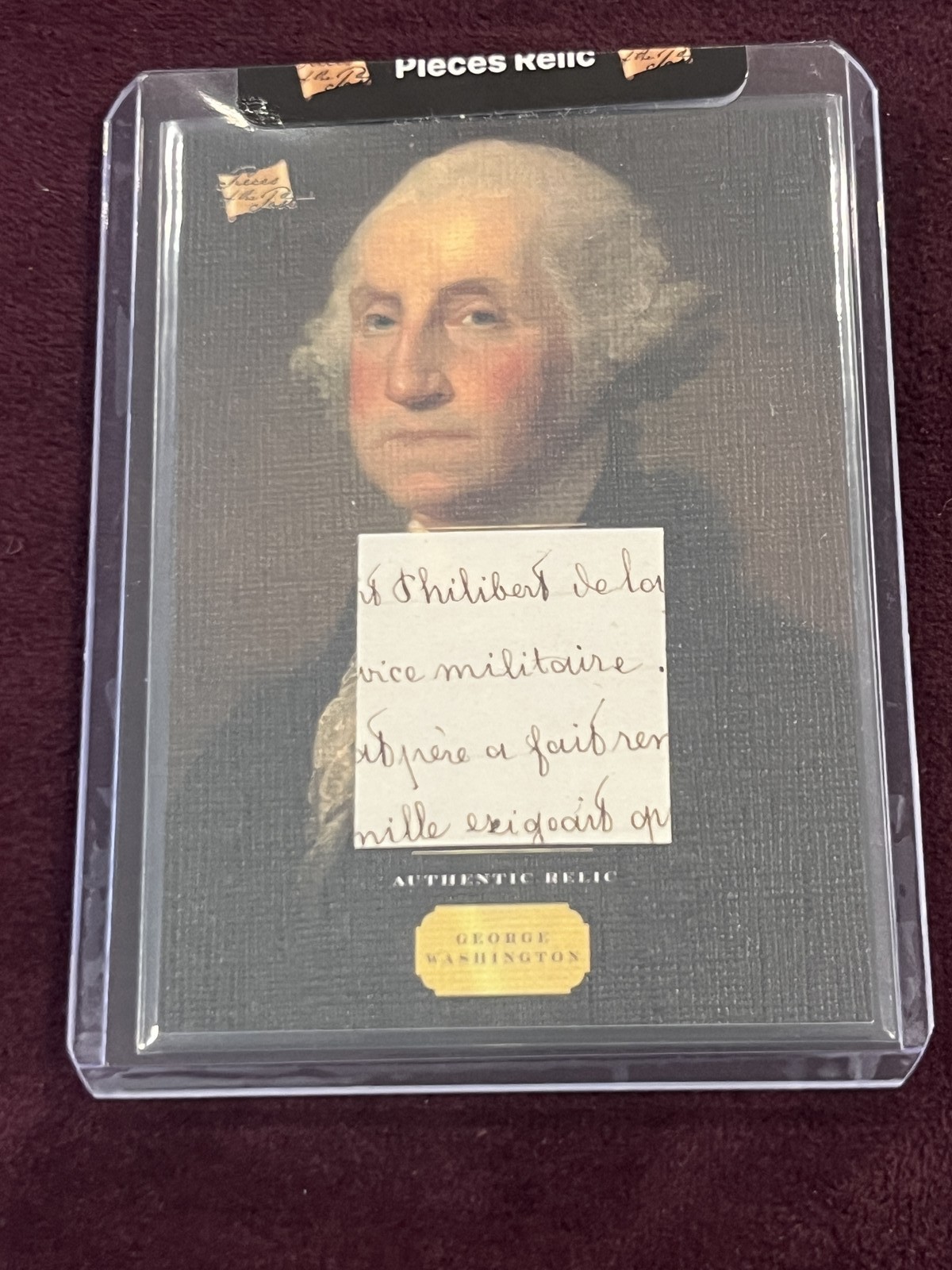 2023 President GEORGE WASHINGTON AUTHENTIC HANDWRITING RELIC 2023 President GEORGE WASHINGTON AUTHENTIC HANDWRITING RELIC