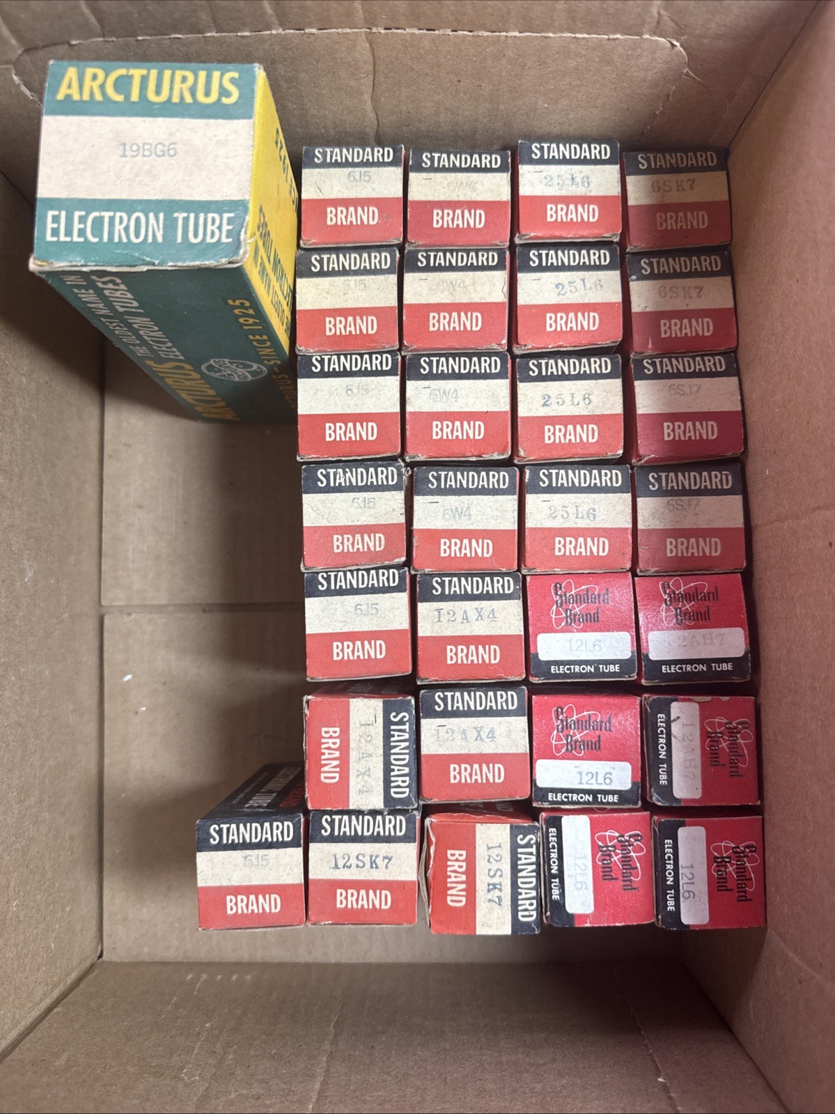 Lot of 30 NOS Vintage Electron Tubes Standard Brand Lot of 30 NOS Vintage Electron Tubes Standard Brand