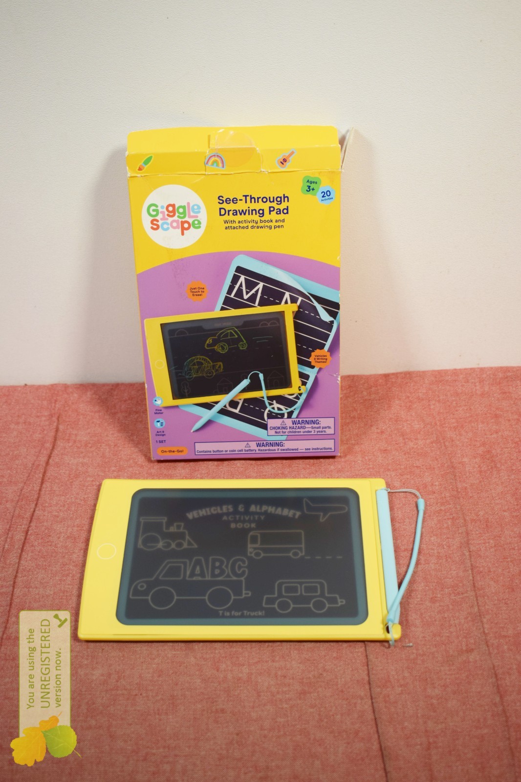 Gigglescape See Through Drawing Pad- Yellow