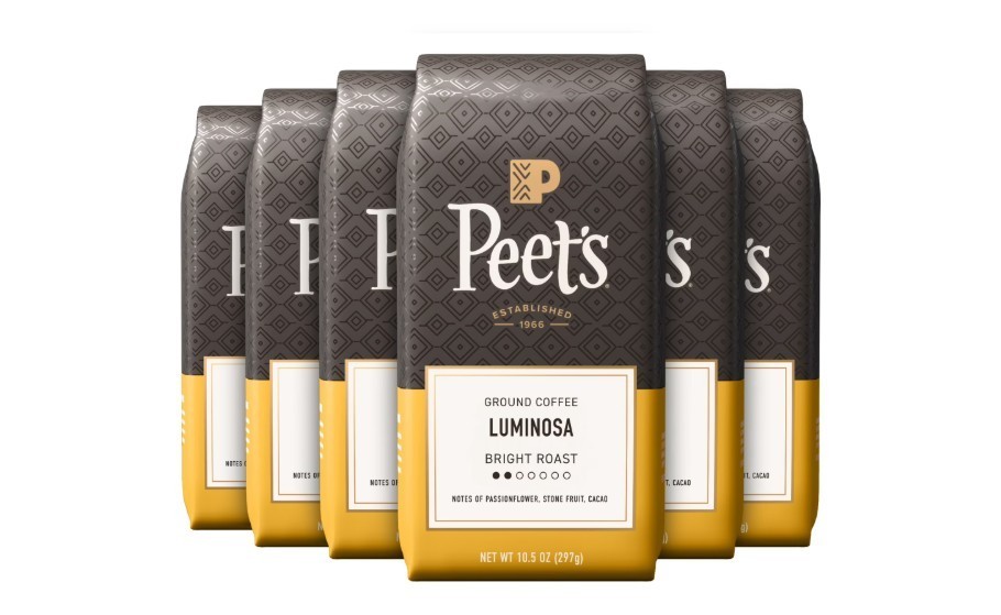 Peet's Coffee Luminosa Breakfast Blend, Ground Coffee, 6 Bags, 10.5oz, JAN/2027