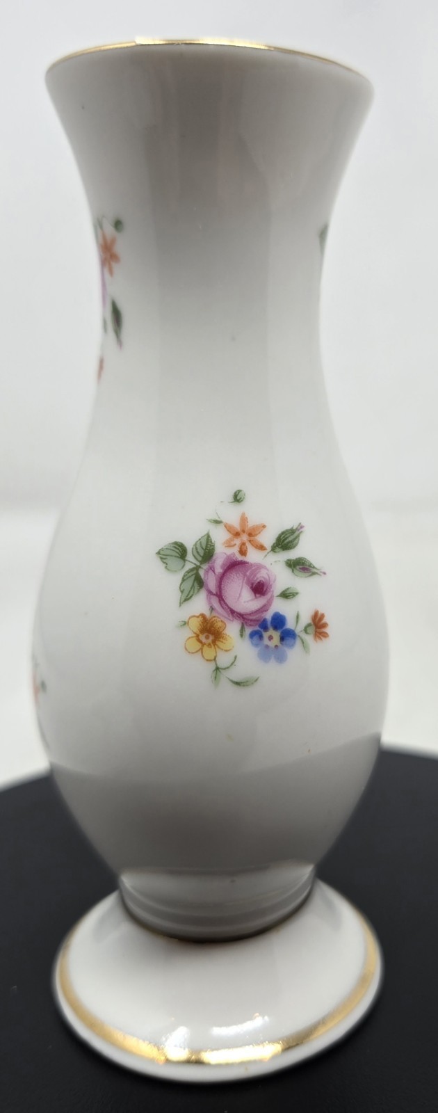 Vintage Reiber Mitterteich Old Country Roses Bud Vase 4 1/2 Vintage Reiber Mitterteich Old Country Roses Bud Vase 4 1/2