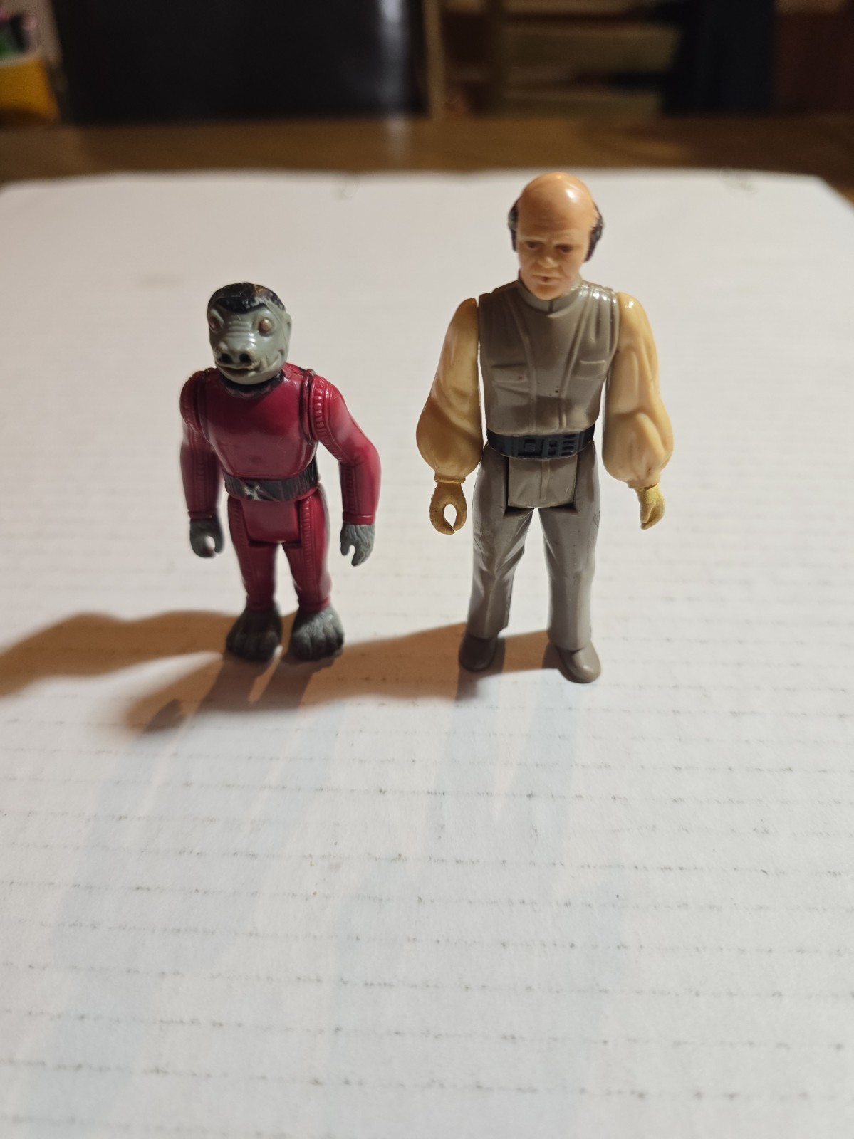 Vintage 1978 & 1980 Kenner Star Wars Figures - Red Snaggletooth & Lobot