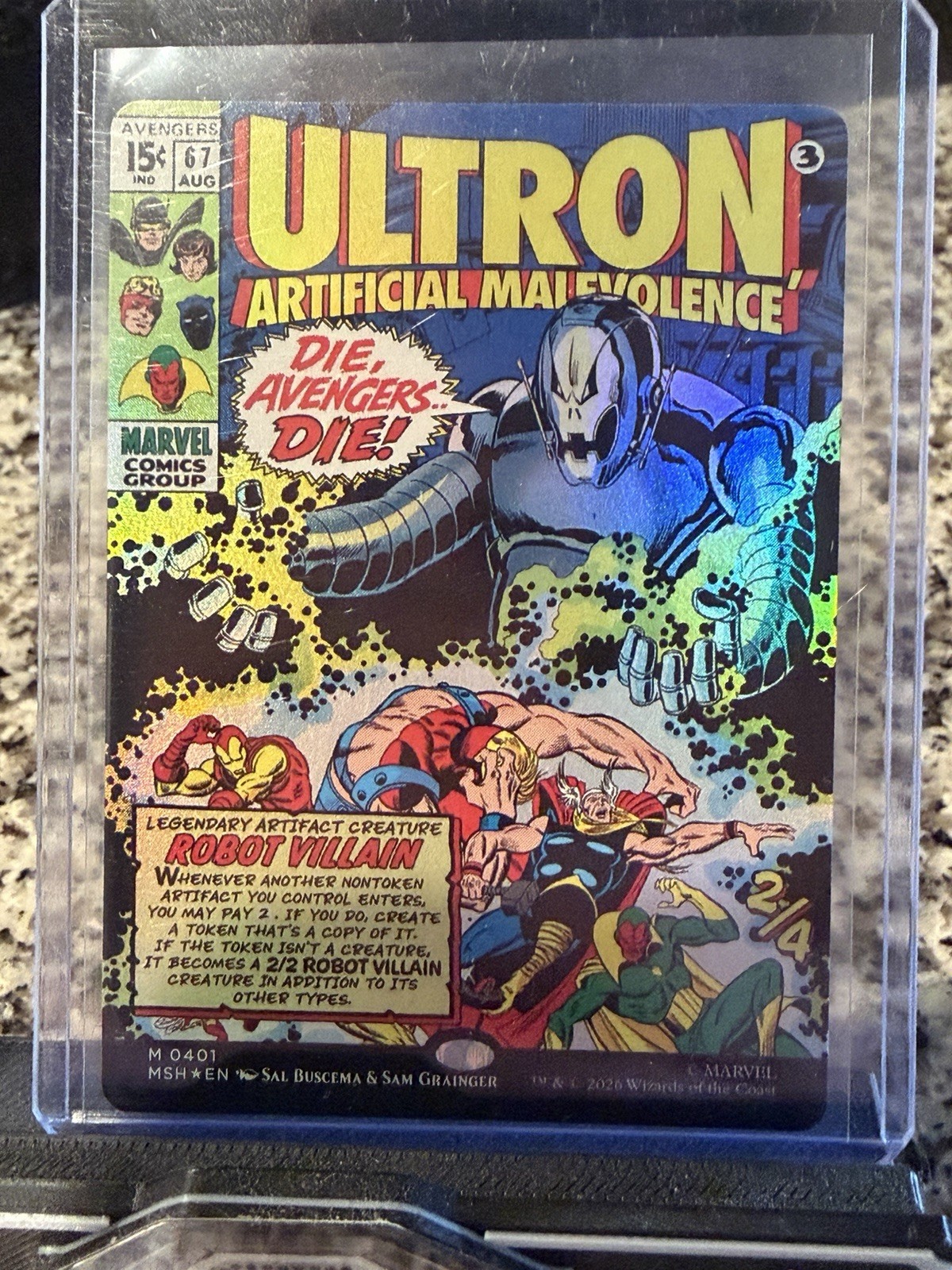 MSH Ultron, Artificial Malevolence (Borderless) (0401) (FOIL)