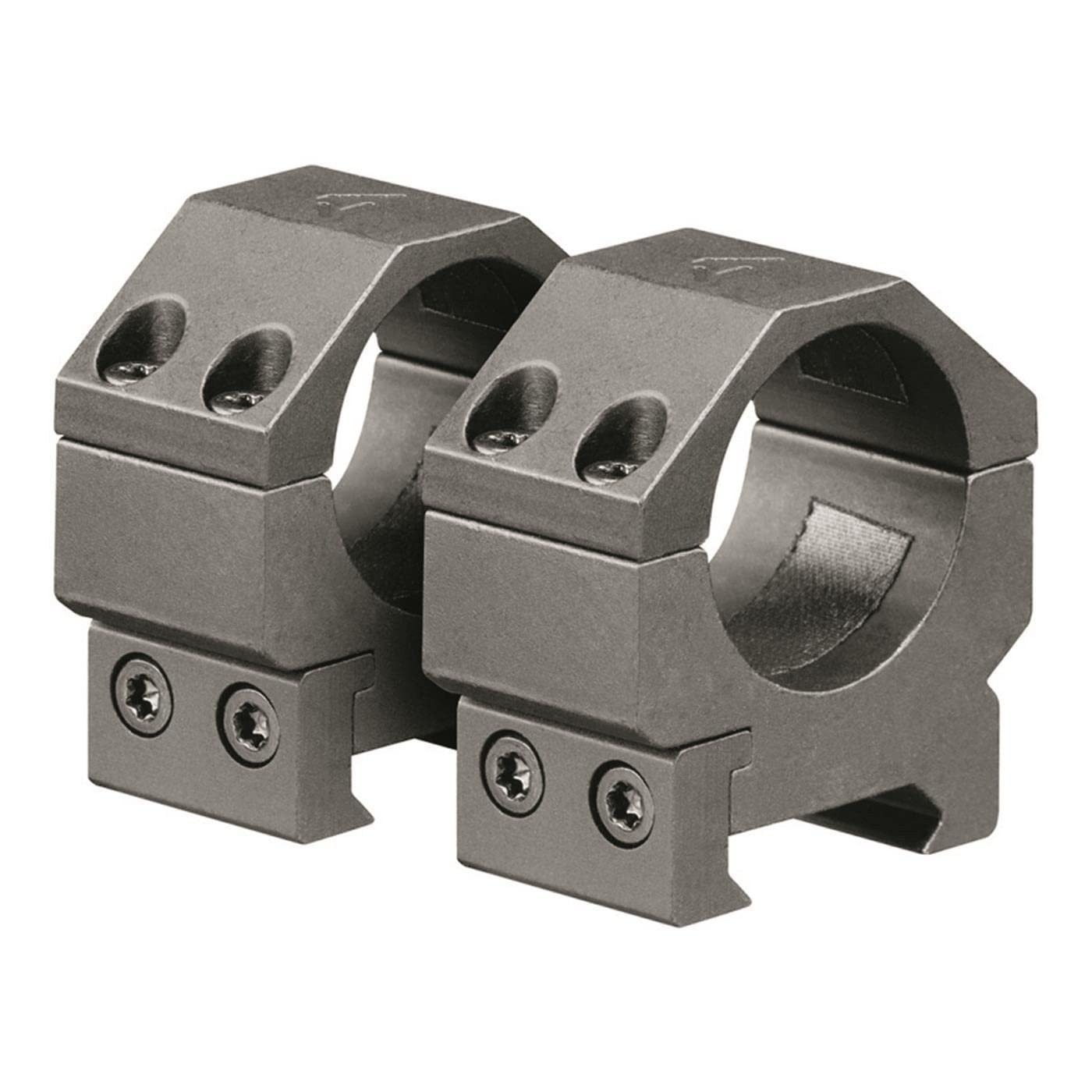 AIM Sports 1\'\' MEDIUM Picatinny Scope Rings Black Anodized