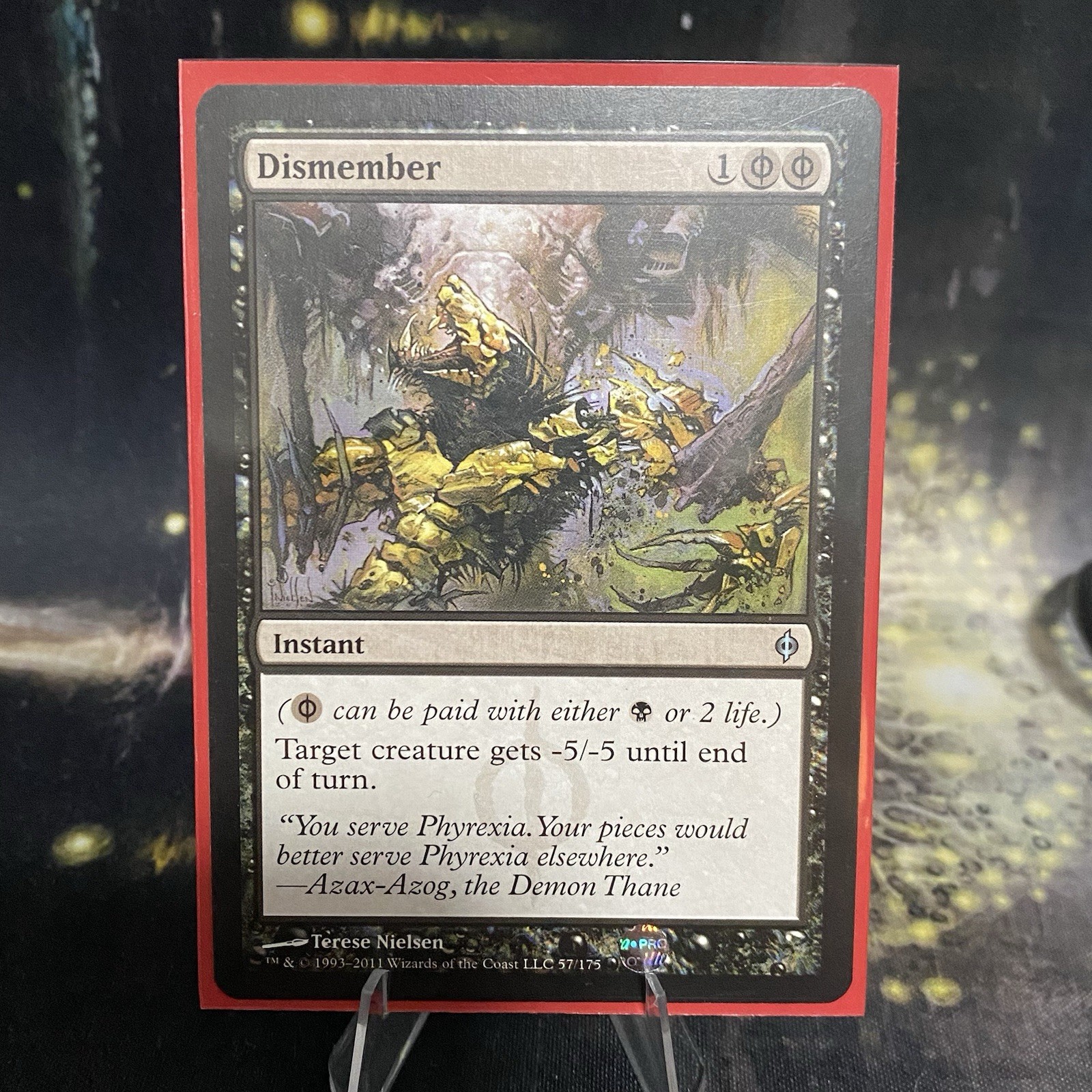Magic the Gathering - Dismember - New Phyrexia - LP - Regular - #57 - MTG Magic the Gathering - Dismember - New Phyrexia - LP - Regular - #57 - MTG