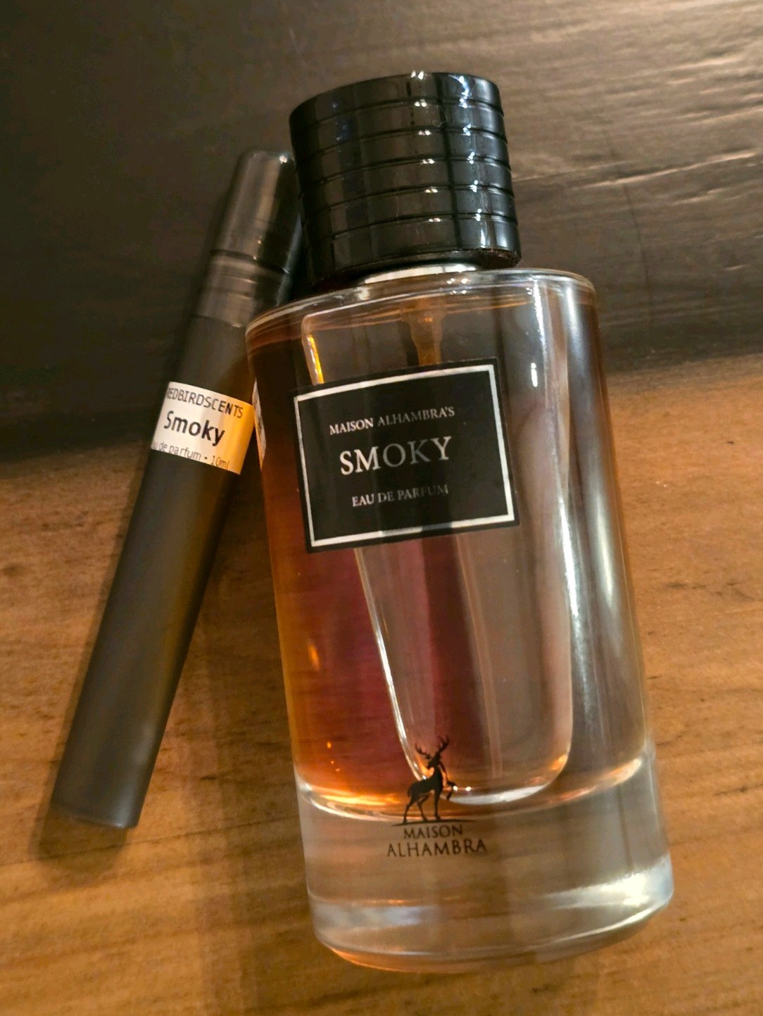 Maison Alhambra Smoky 10ml Travel Decant Honey Tobacco Arabic Cologne Sample