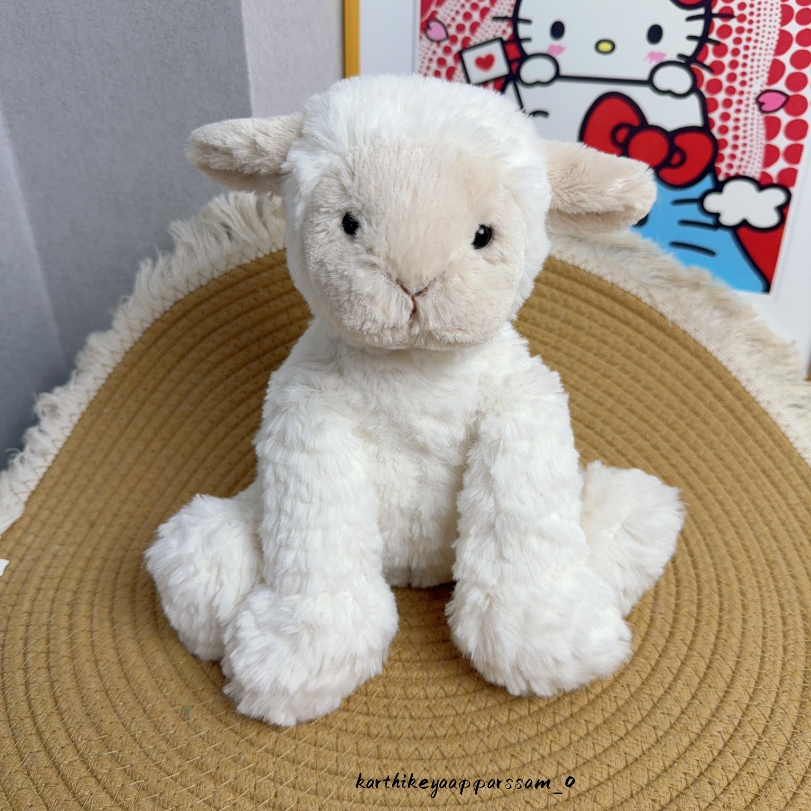Jellycat White Medium Fuddlewuddle Lamb Plush toy Toy gift 9in Jellycat White Medium Fuddlewuddle Lamb Plush toy Toy gift 9in