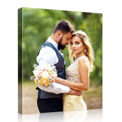 Personalized Photo Canvas Print, Custom Framed Canvas Wall Art, Made in USA