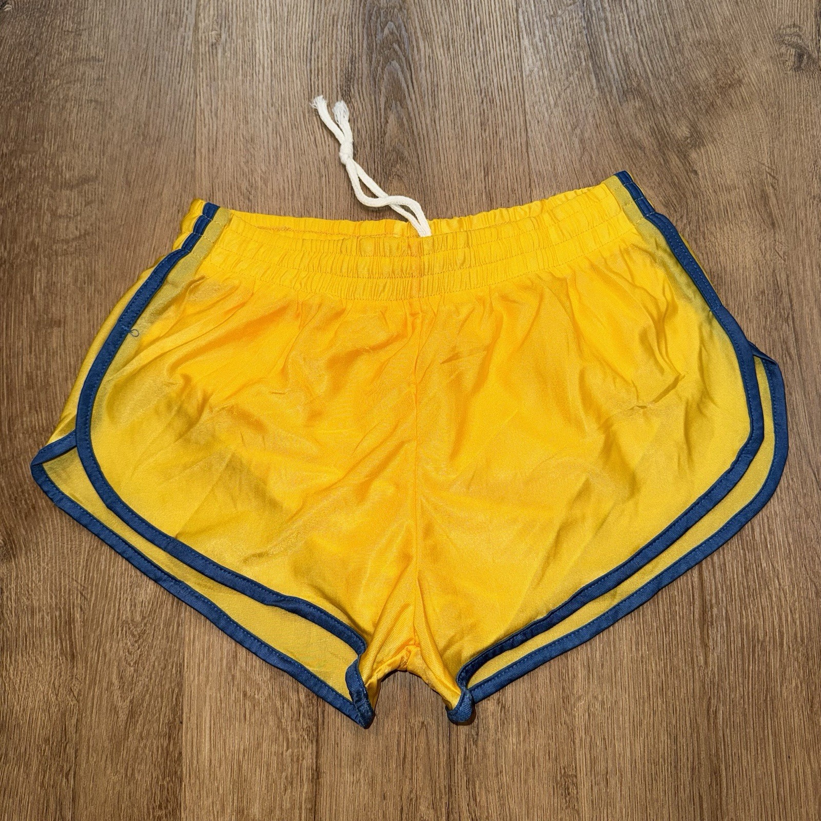 Vtg 70s 80s Running Shorts Mens Sprinter Split Side Thin Nylon Gym NOS Large