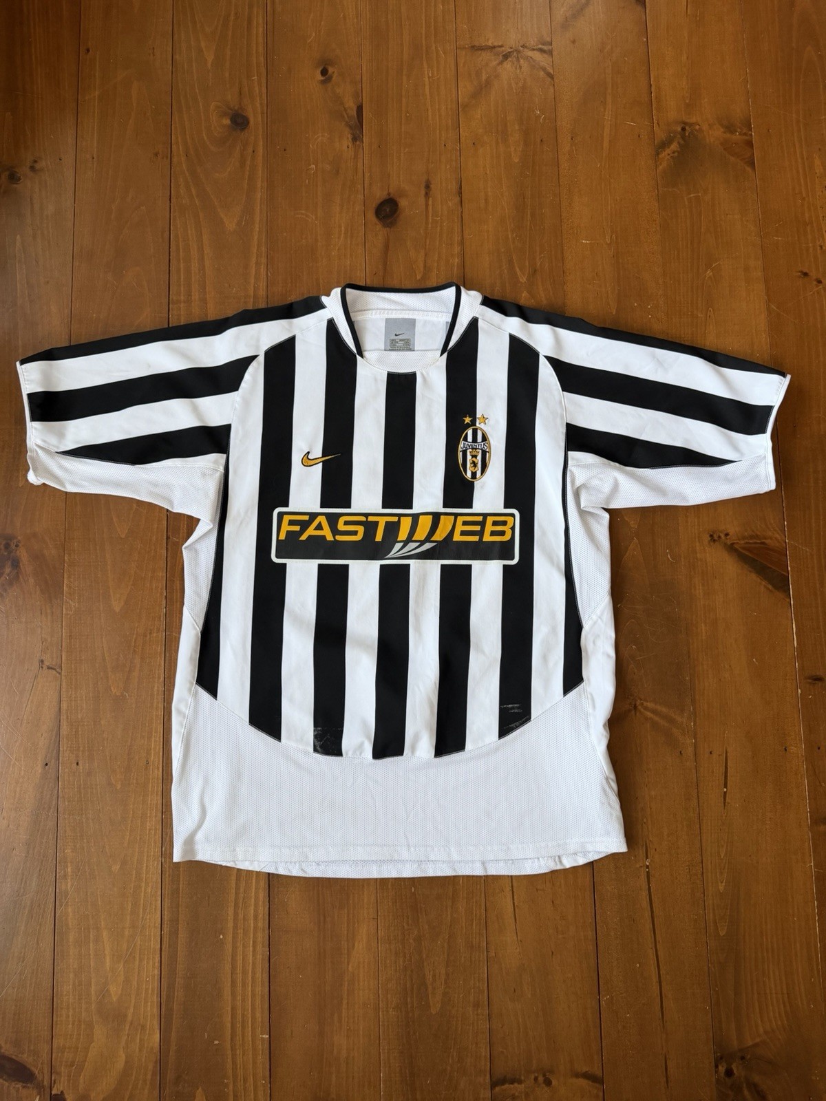 Juventus FC 2003-04 Home Football Jersey Nike F30308CRT Men’s L