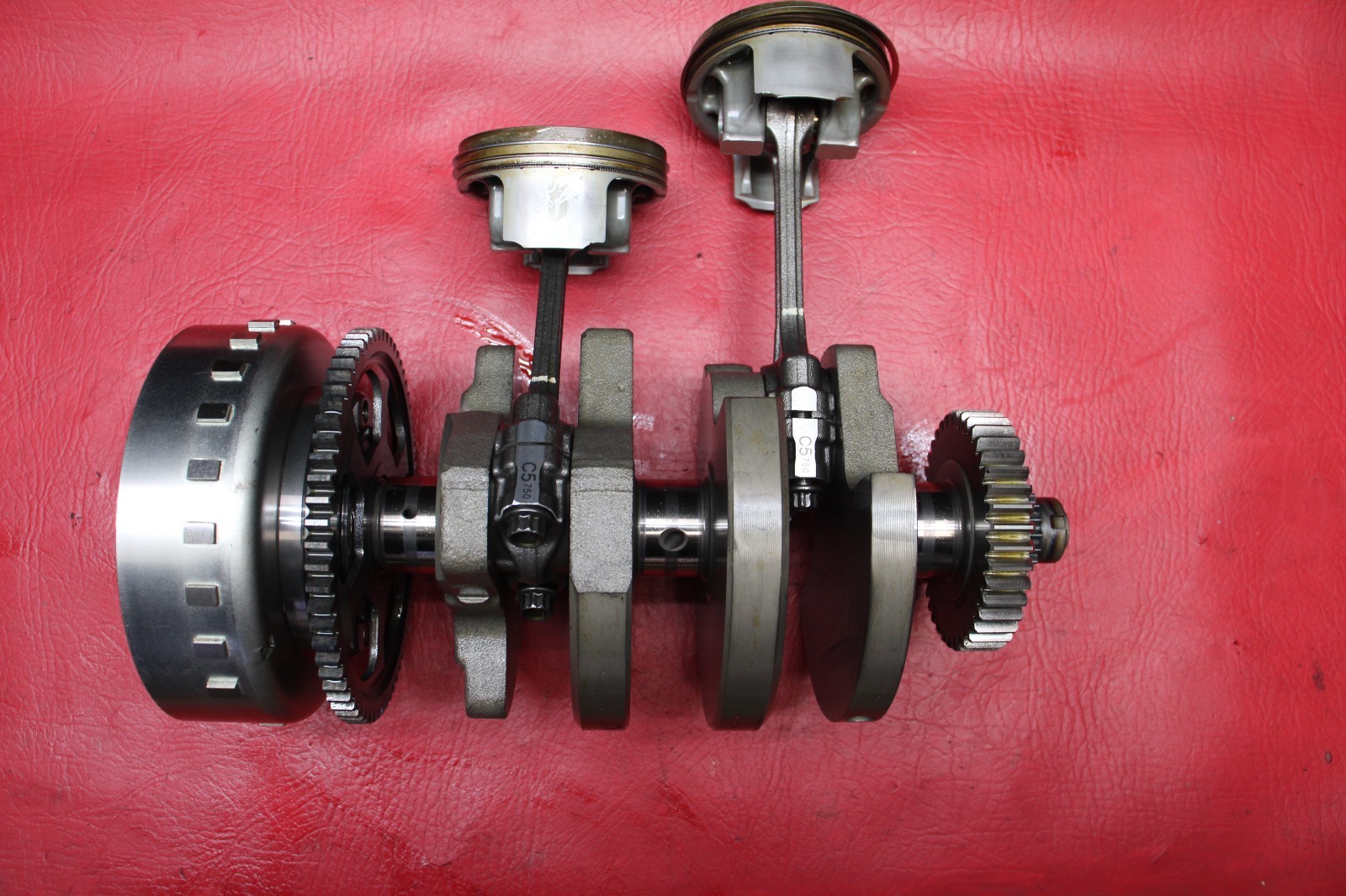 2014-2017 Yamaha FZ-07 MT-07 Engine Crankshaft Piston shift rod Magneto # T-16