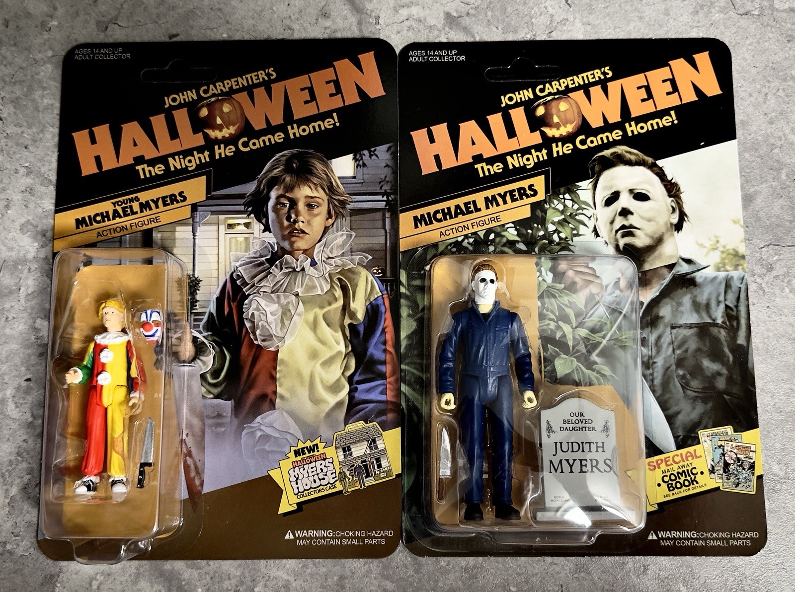 FRIGHT RAGS - HALLOWEEN (1978) SET OF 2 ACTION FIGURES - MICHAEL MYERS FRIGHT RAGS - HALLOWEEN (1978) SET OF 2 ACTION FIGURES - MICHAEL MYERS