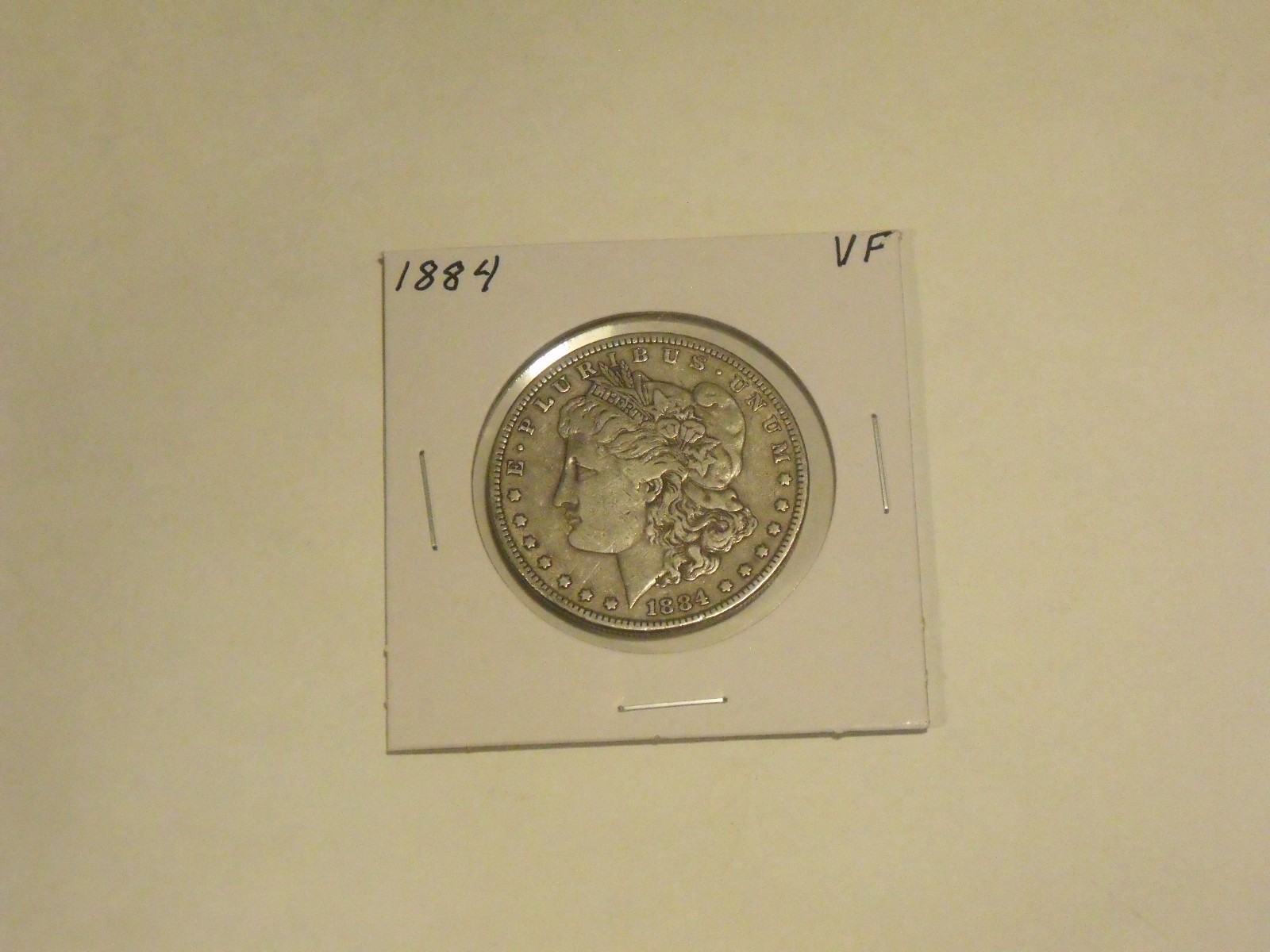 Silver 1884 Morgan Dollar Very Nice VF condition Silver 1884 Morgan Dollar Very Nice VF condition