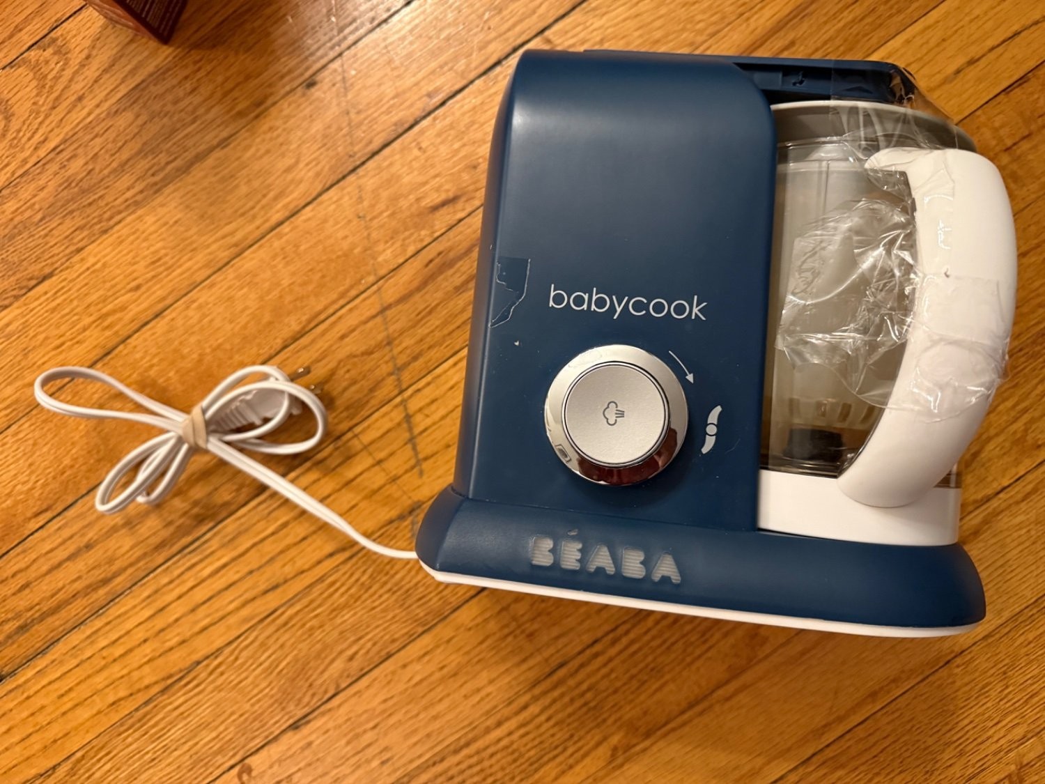 BEABA Babycook 4-in-1 Baby Food Maker Steamer Blender Navy Blue with Spatula BEABA Babycook 4-in-1 Baby Food Maker Steamer Blender Navy Blue with Spatula