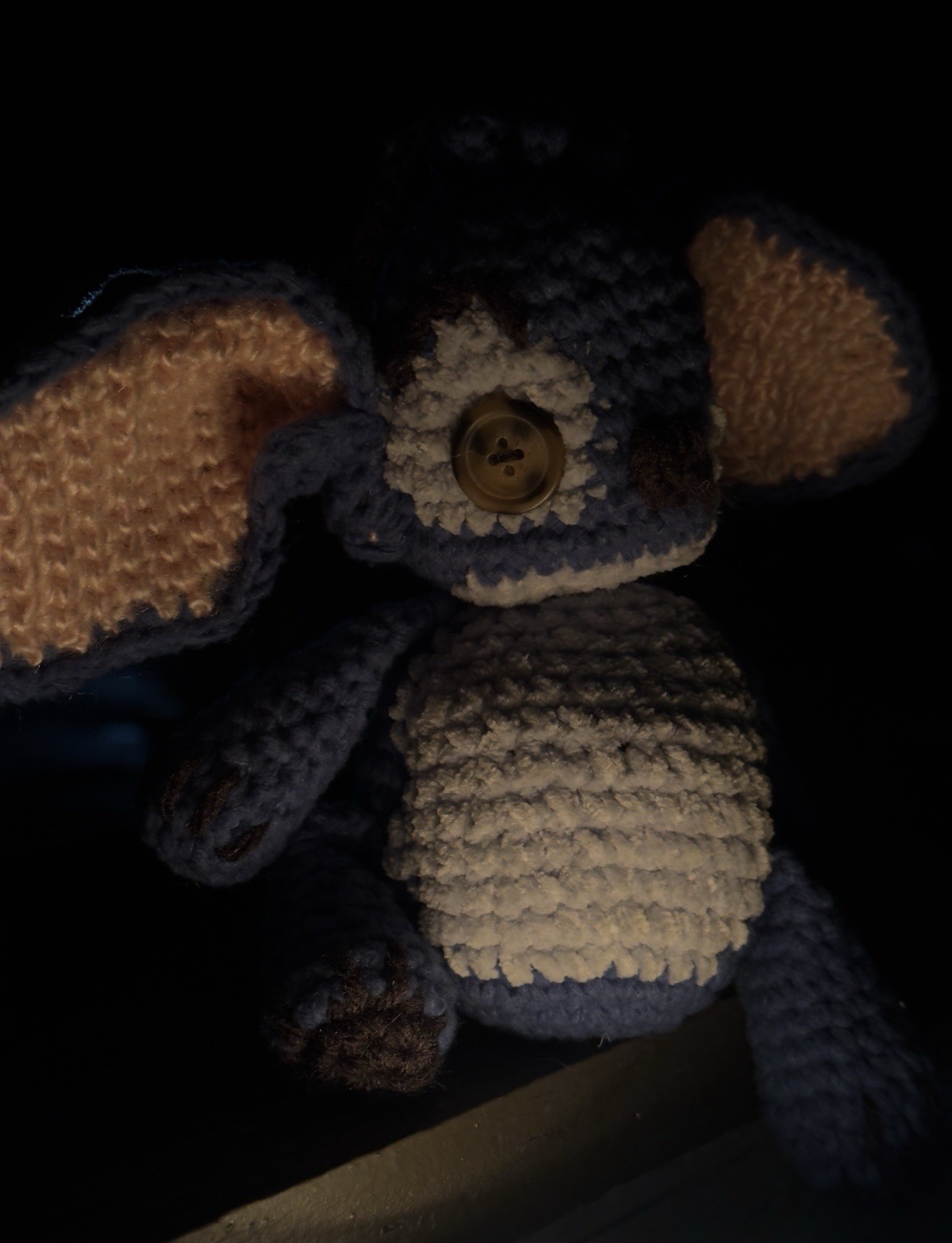 Handmade Crochet Stitch Plush – One of a Kind Dark Mystic Collector Doll