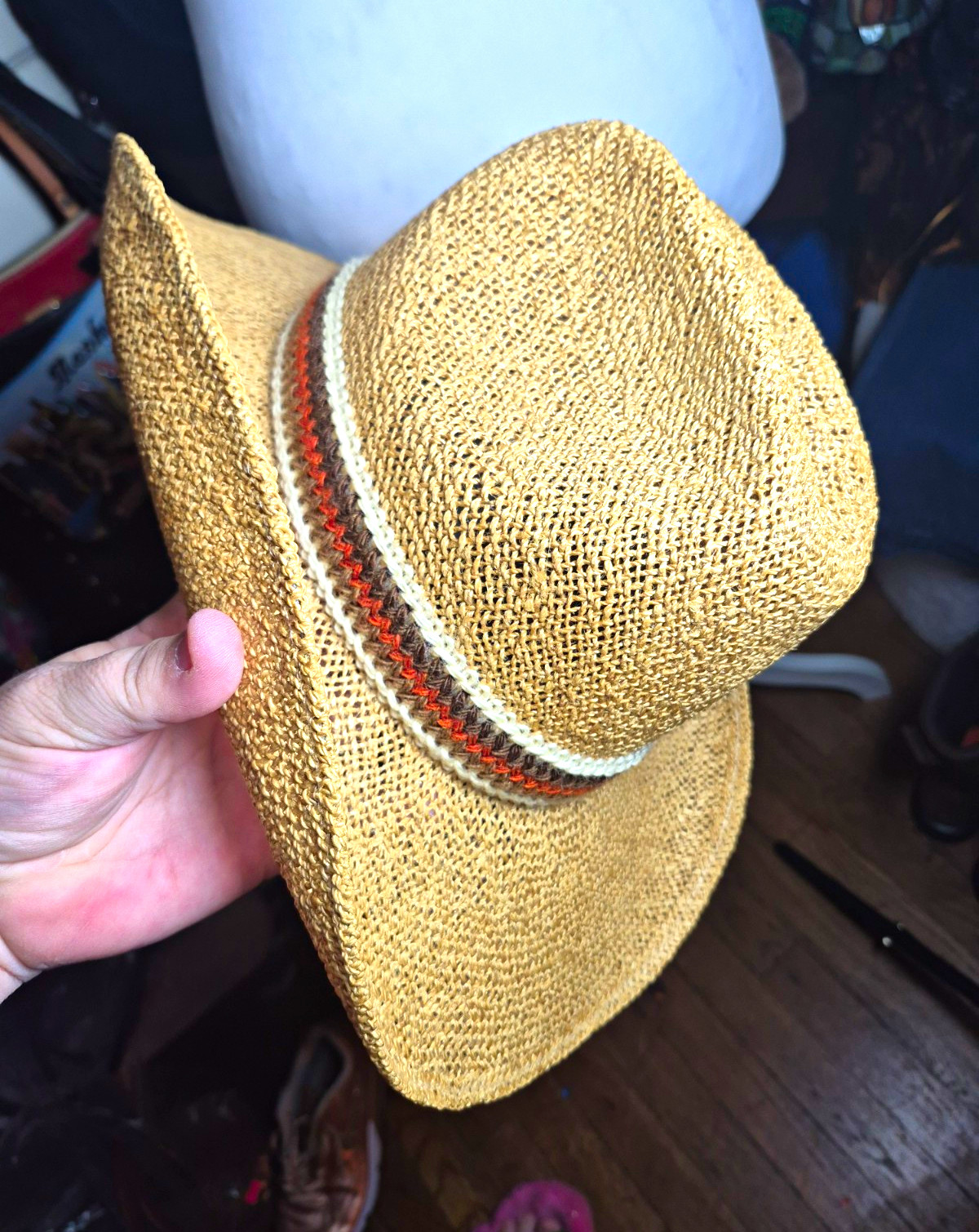 Vintage Resistol Straw Western Cowboy Hat Stagecoach 1.4 Vinilcote Rafer F. Wear Vintage Resistol Straw Western Cowboy Hat Stagecoach 1.4 Vinilcote Rafer F. Wear