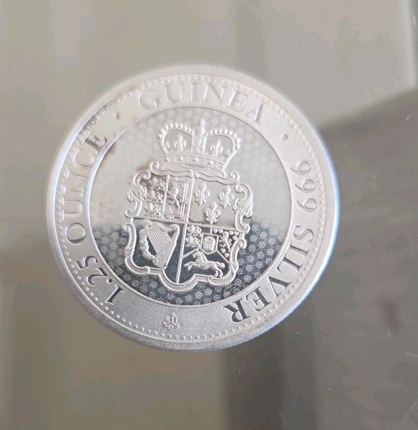 2021 St. Helena 1.25 oz Silver Guinea Coin 2021 St. Helena 1.25 oz Silver Guinea Coin