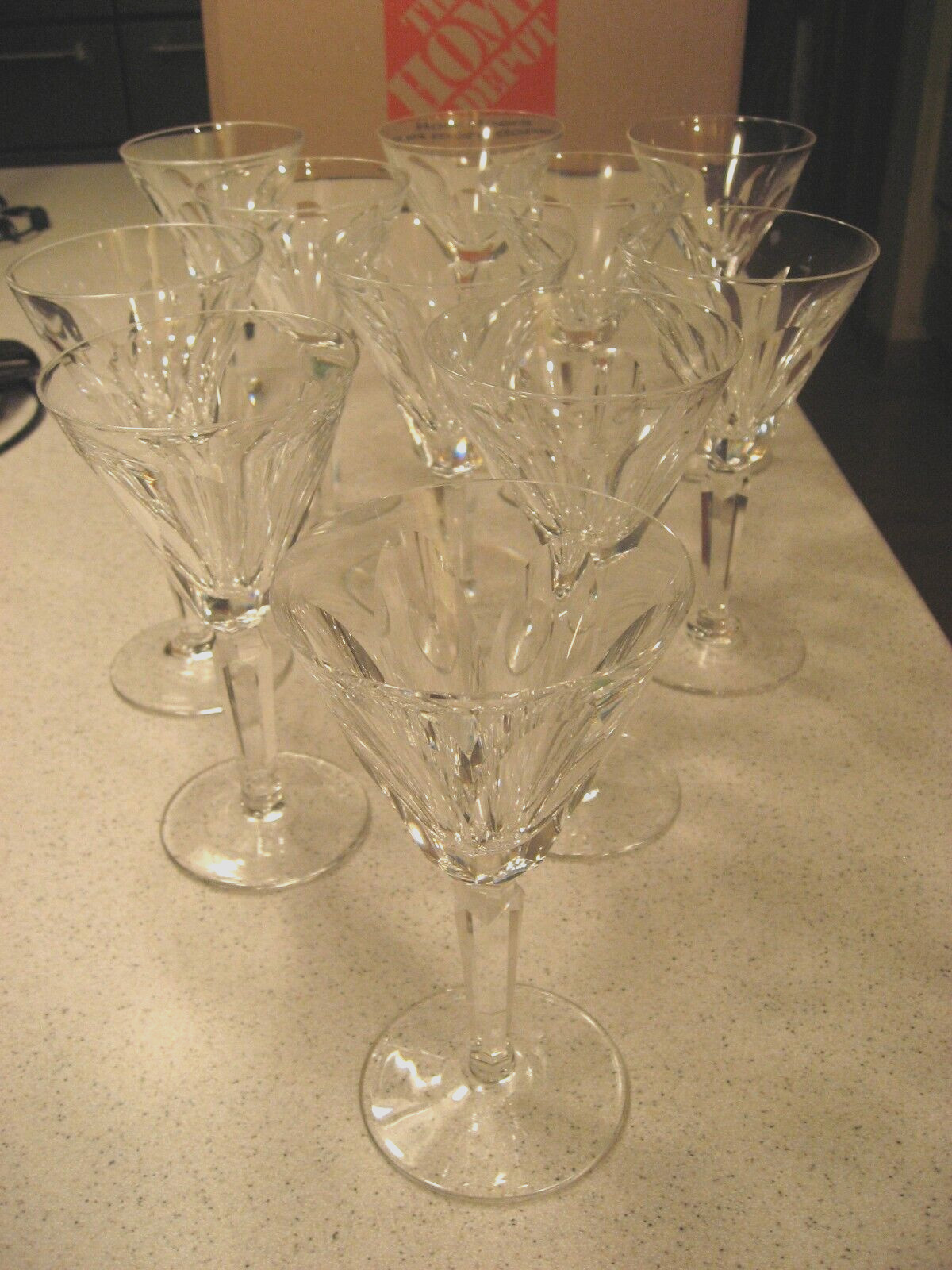 Vtg Lot of 11 Waterford Sheila Lead Crystal Claret Wine Glasses About 6.5\ Vtg Lot of 11 Waterford Sheila Lead Crystal Claret Wine Glasses About 6.5\