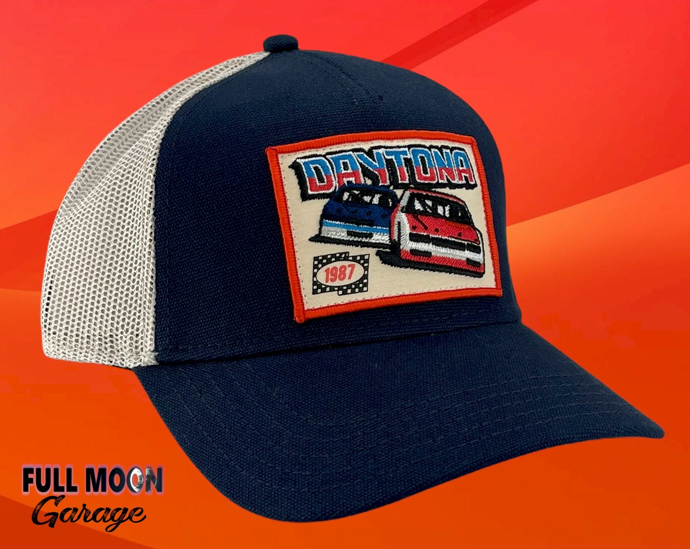 New 1987 Daytona 500 Vintage Retro Men\'s Snapback Trucker Cap Hat New 1987 Daytona 500 Vintage Retro Men\'s Snapback Trucker Cap Hat