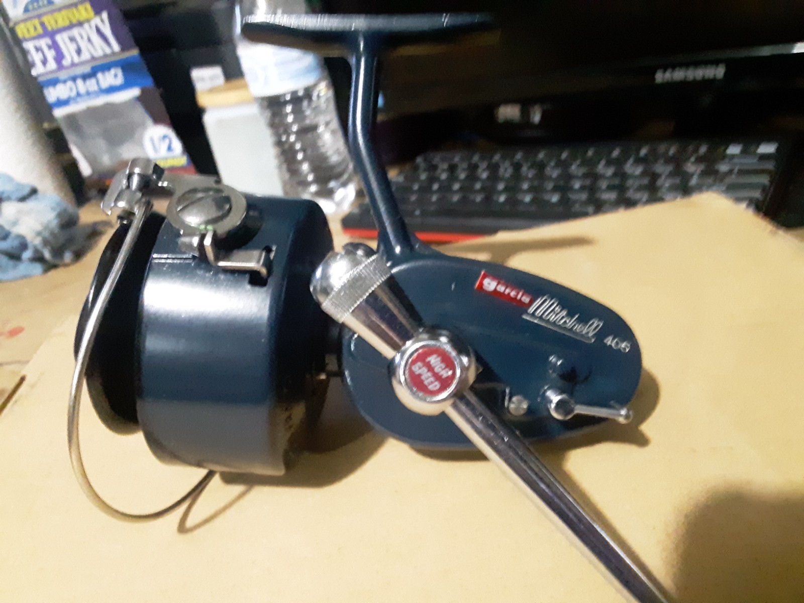 Mitchell Garcia 406 vintage High Speed spinning reel really nice Mitchell Garcia 406 vintage High Speed spinning reel really nice