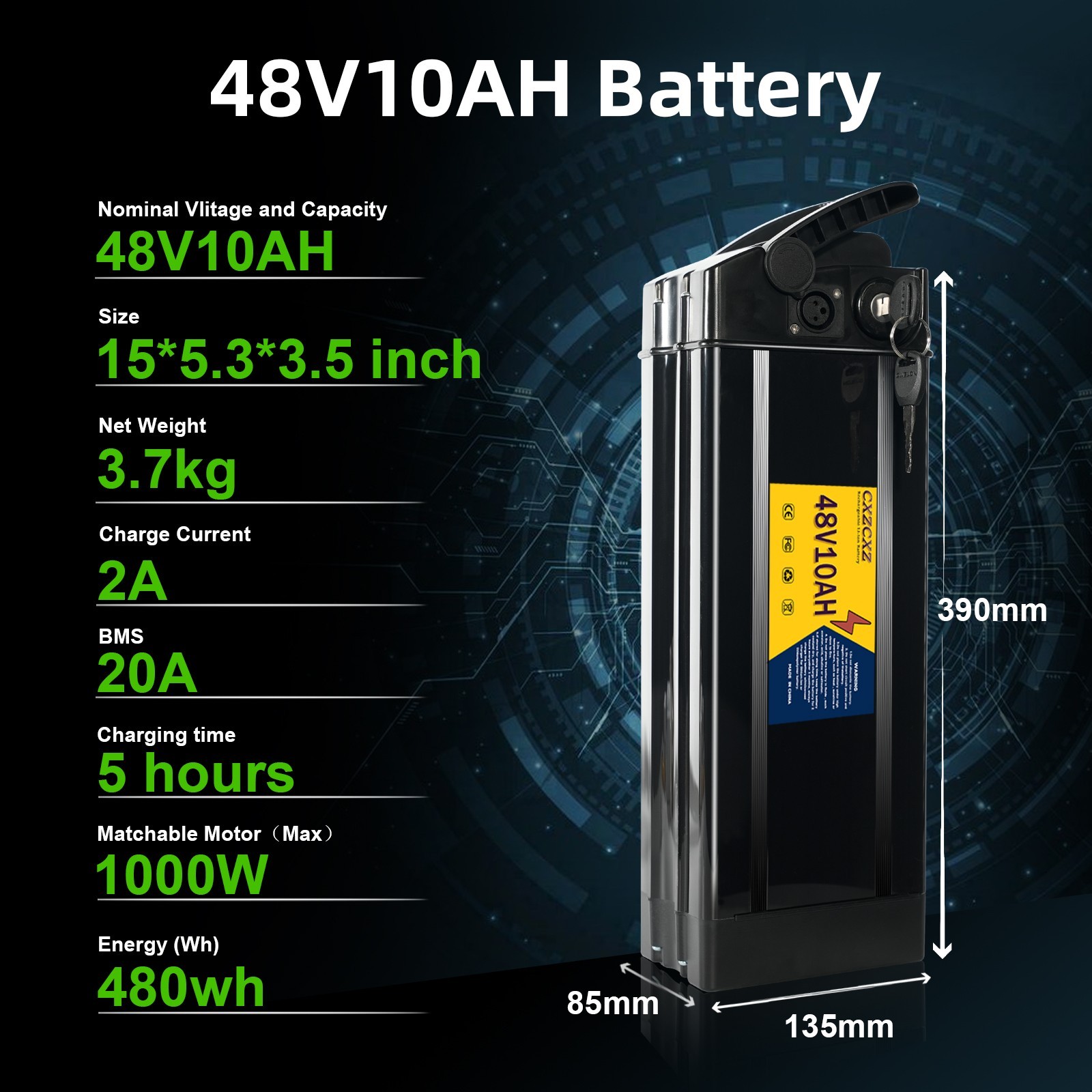 48V 10Ah 13Ah 20Ah Folding Electric Ebike lithium battery For 200W-1000W Motor 48V 10Ah 13Ah 20Ah Folding Electric Ebike lithium battery For 200W-1000W Motor