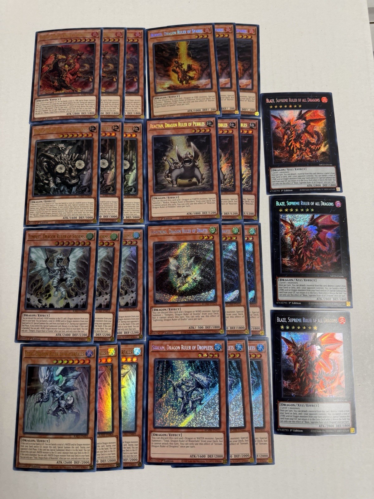 YUGIOH: Dragon Ruler Deck Core Set 27-card BLMM Redox Tidal Blaster Tempest YUGIOH: Dragon Ruler Deck Core Set 27-card BLMM Redox Tidal Blaster Tempest