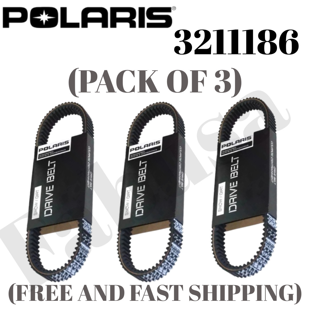 3 pack Polaris 3211186 Drive Belt Secondary Xpedition Ranger RZR Turbo X