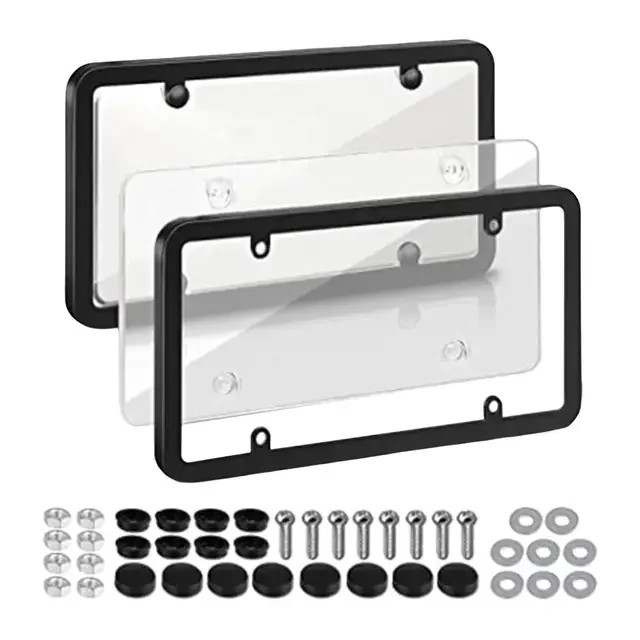 6.3\'\' Clear Reflective Anti Speed Red Light Toll Camera Stopper License Plate Fr