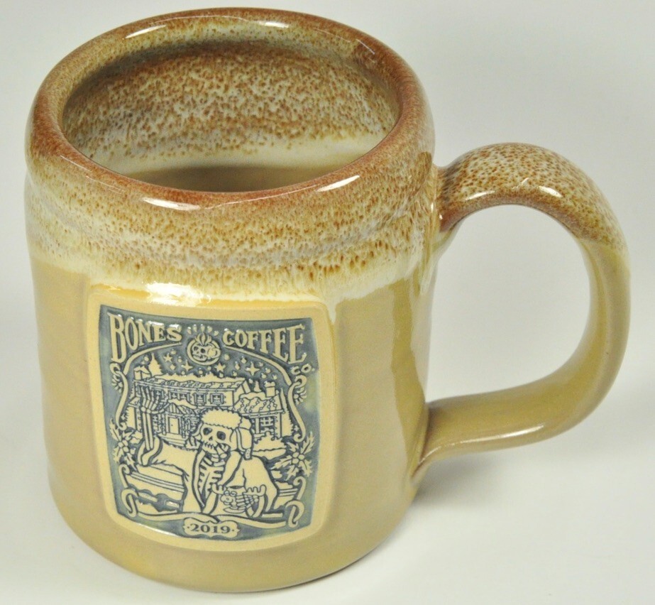 BONES COFFEE CO. 2019 RARE CHRISTMAS EDITION MUG HANDTHROWN USA DENEEN POTTERY BONES COFFEE CO. 2019 RARE CHRISTMAS EDITION MUG HANDTHROWN USA DENEEN POTTERY