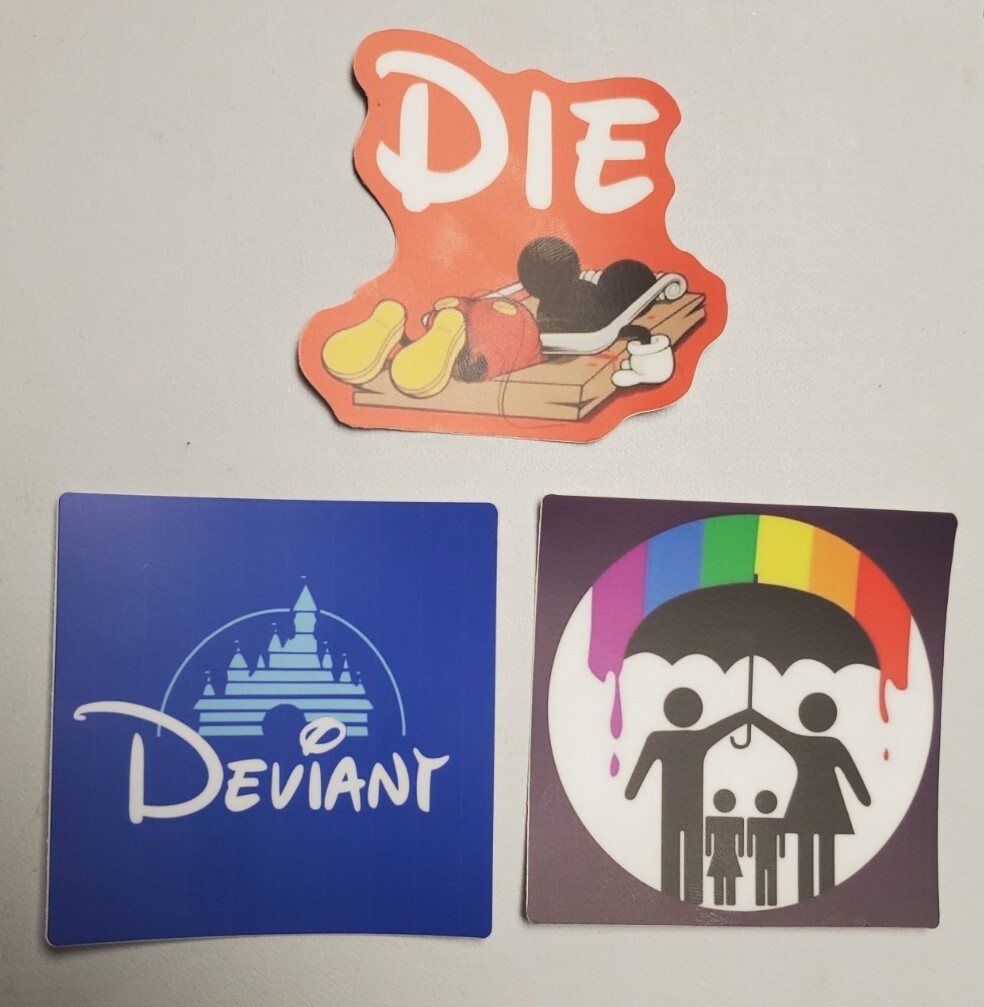 ANTI GROOMING ANTI DISNEY STICKERS 3 PACK LOT *WORLDWIDE 🌐 SHIPPING* ANTI GROOMING ANTI DISNEY STICKERS 3 PACK LOT *WORLDWIDE 🌐 SHIPPING*