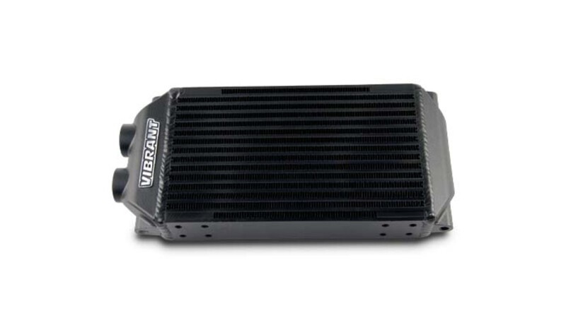 Vibrant Double Pass Oil Cooler Assembly 6x10x2 inches for Automotive Use