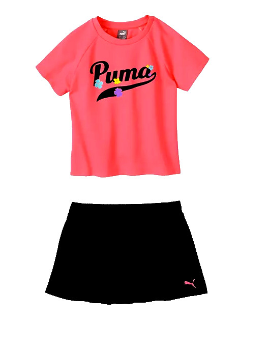 New $42.00 PUMA Toddler Girls Adorable 2-piece Set - Tee & Skort - Size: 4T
