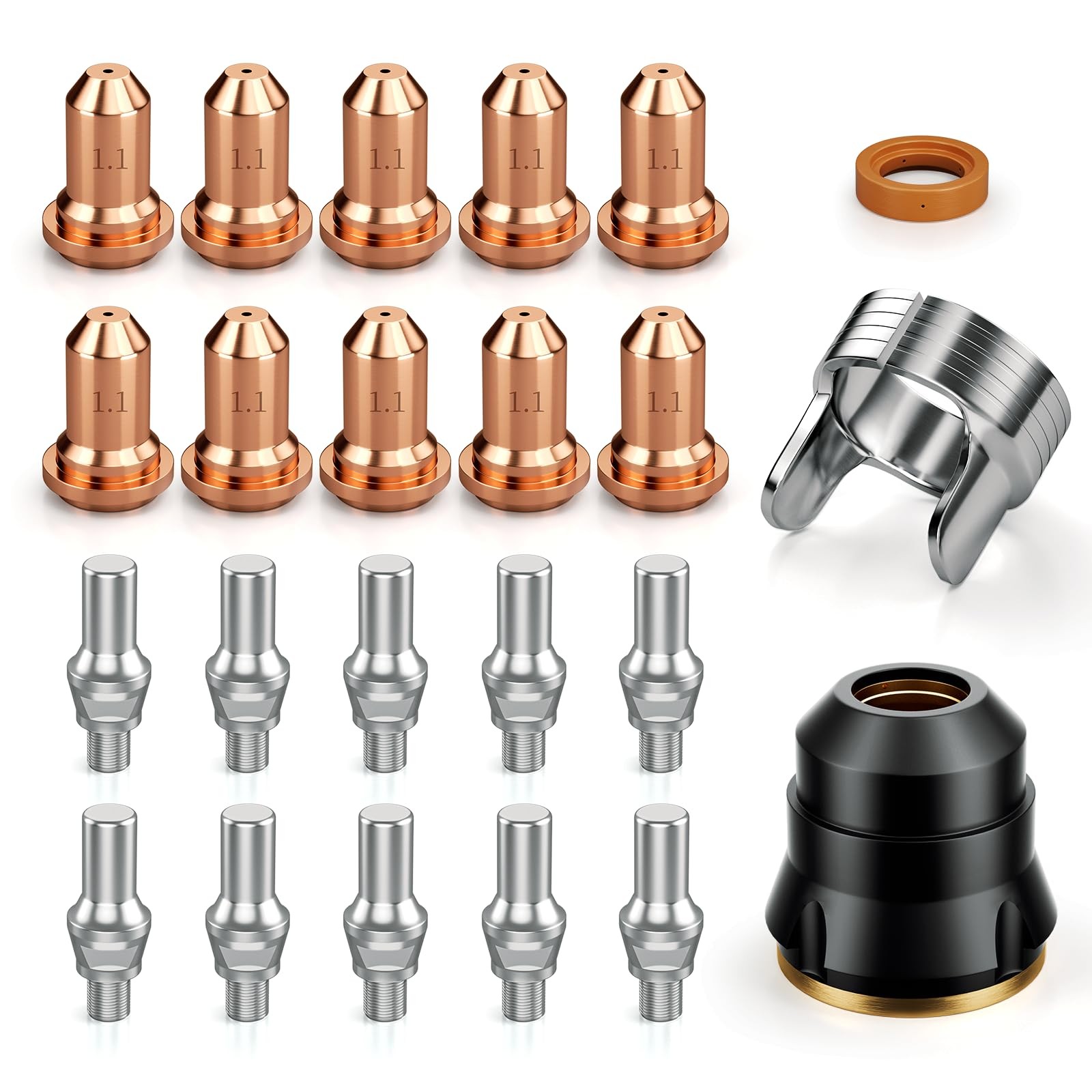 ARCCAPTAIN 23Pcs IPT60 Plasma Cutter Torch Consumables .045\